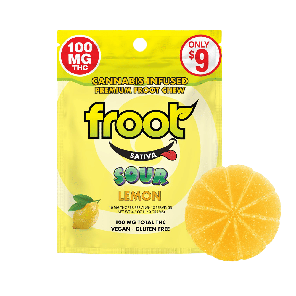 Sour Lemon Chew (100Mg) (1Pk) - Froot - null - $9 - Edible