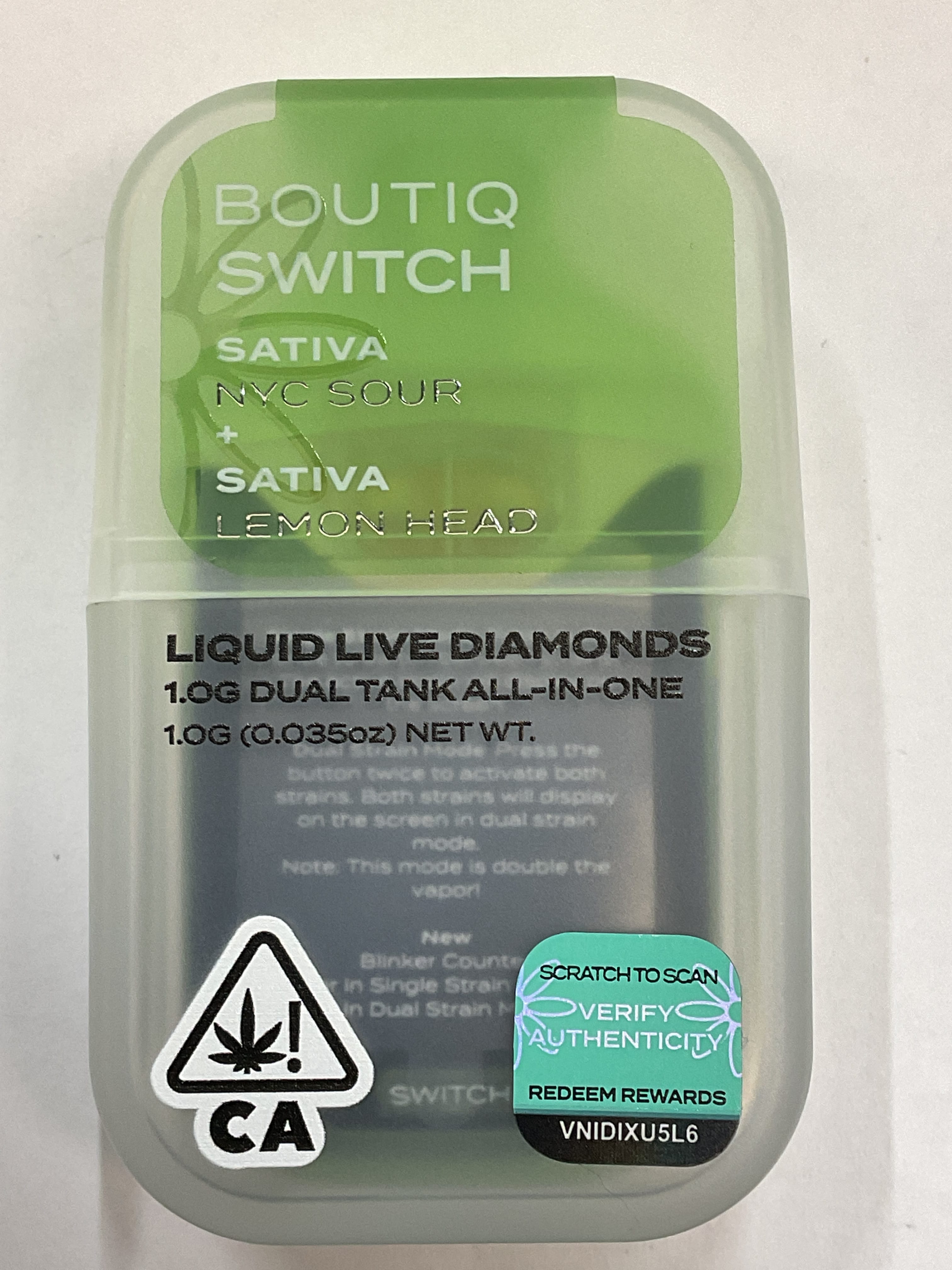 BOUTIQ SWITCH nyc sour x lemon head - BOUTIQ - BOUTIQ SWITCH nyc sour x lemon head - $32 - Disposable