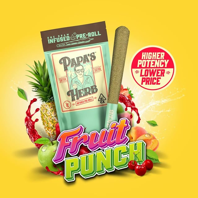 Papa's Herb 1g Infused Preroll - Fruit Punch