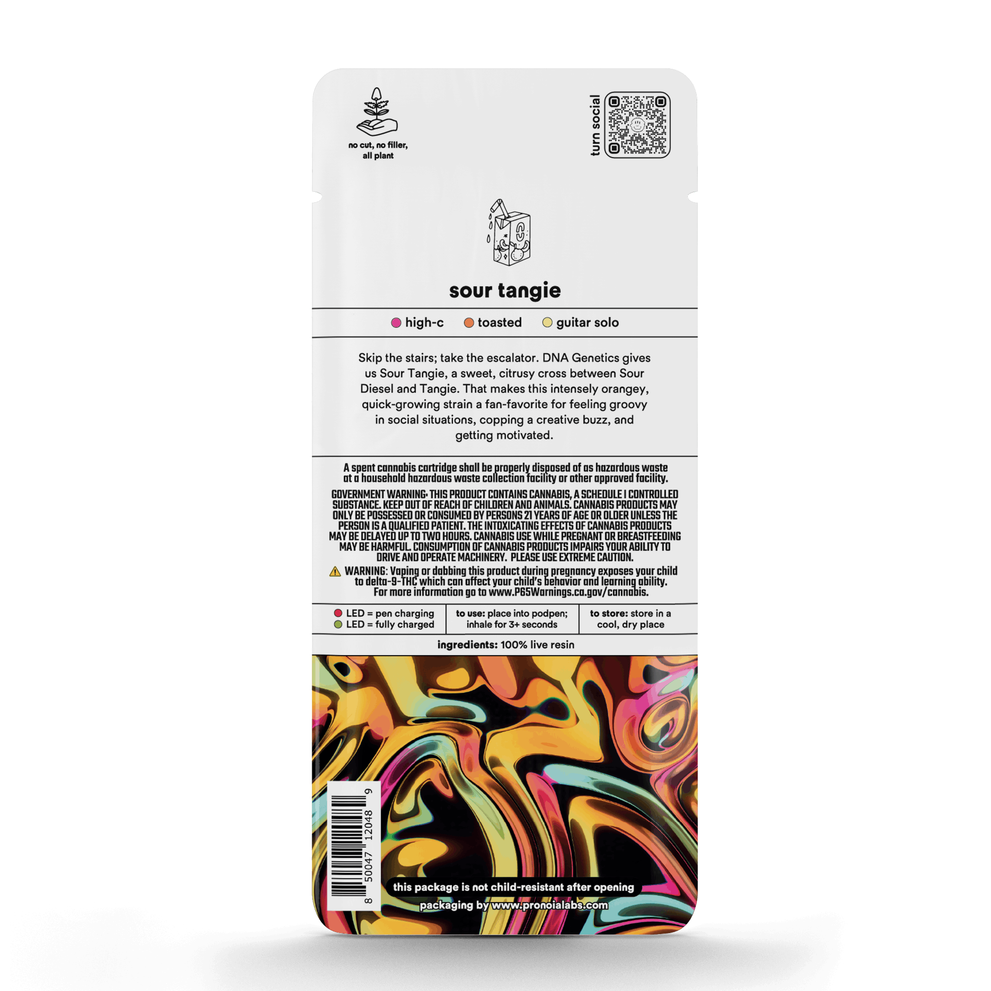 Sour Tangie 'Turn Up' Live Resin Pod 1g - Turn -  - $36 - Vapes