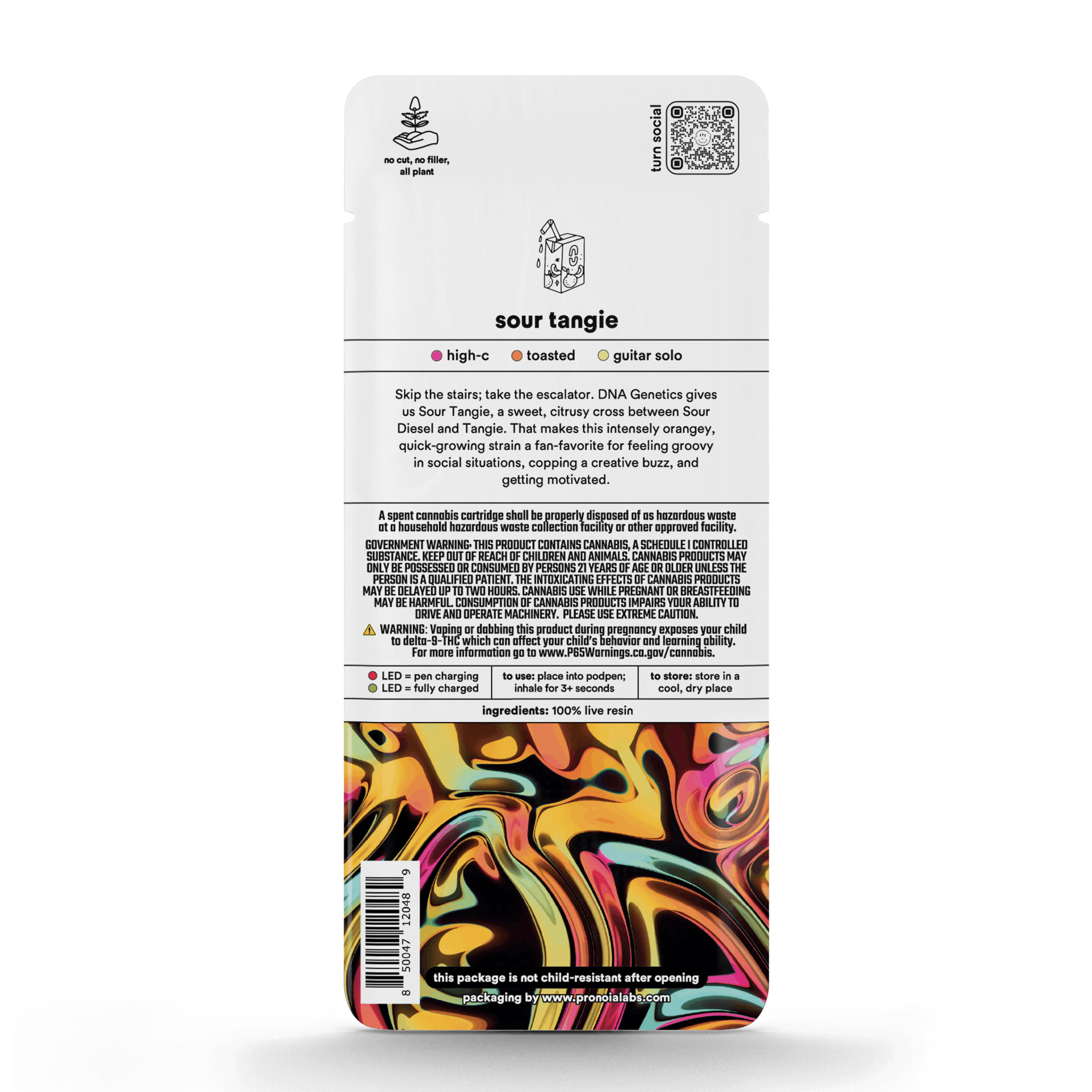 Sour Tangie 'Turn Up' Live Resin Pod 1g - Turn - - $36 - Vapes