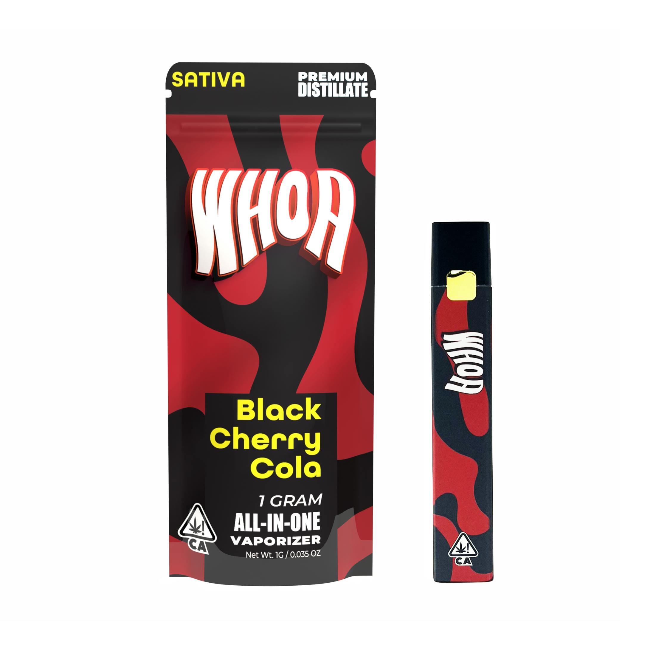 Black Cherry Cola All-In-One 1G Vape - WHOA -  - $14.40 - Vapes