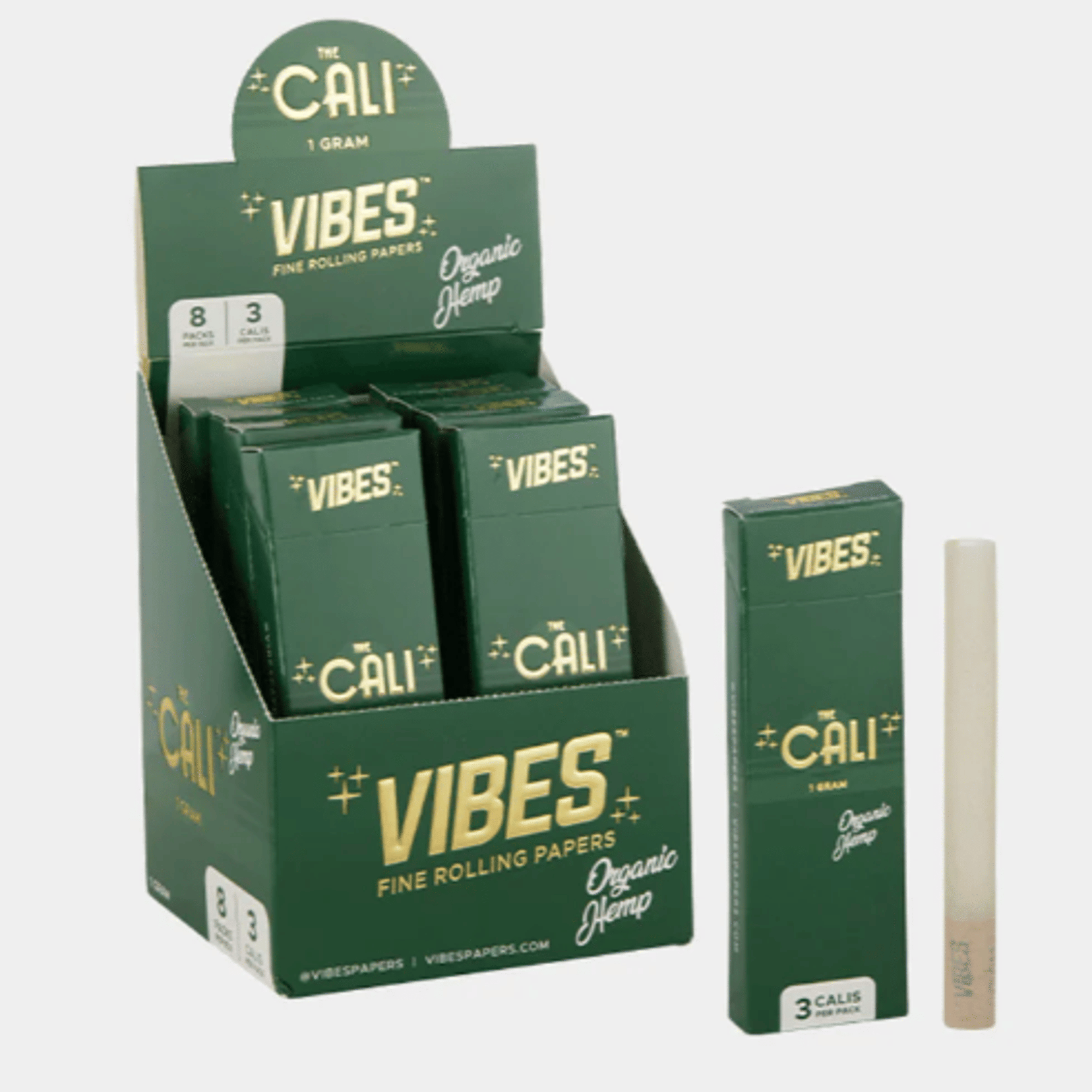 Vibes: 3 Gram Hemp Cones (The Cali) 3 Pack - Biohazard - - $7 - Paraphernalia
