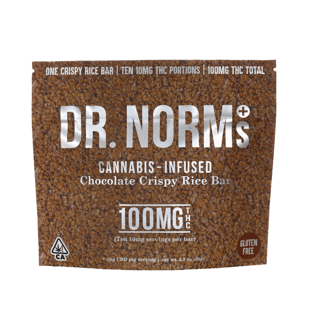 Chocolate Rice Crispy Bar (100Mg) - Dr. Norm's - null - $15 - Edible