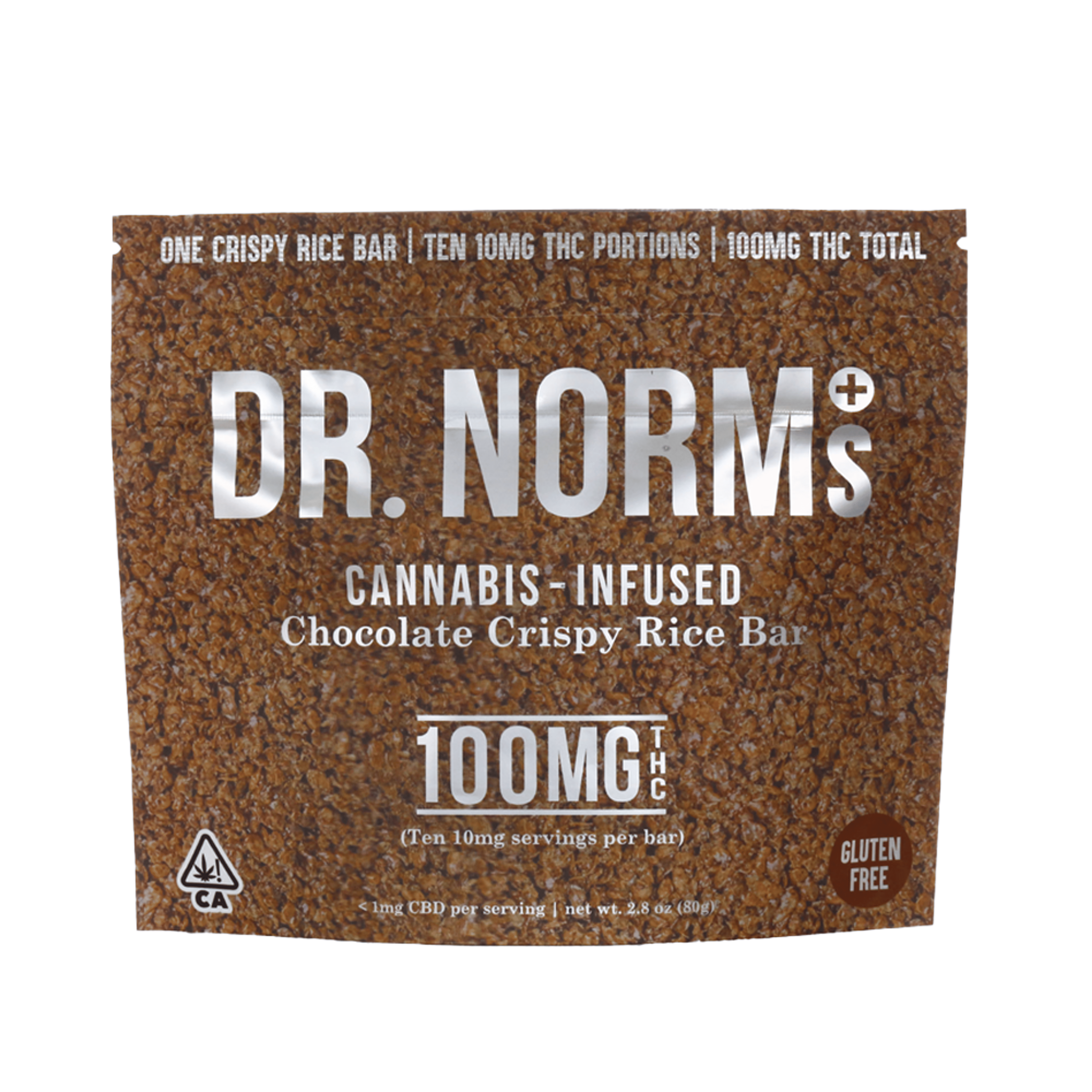 Chocolate Rice Crispy Bar (100Mg) - Dr. Norm's - null - $15 - Edible