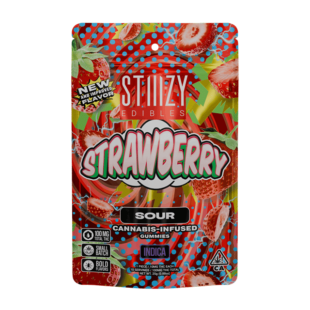- STRAWBERRY - 100MG SOUR EDIBLES