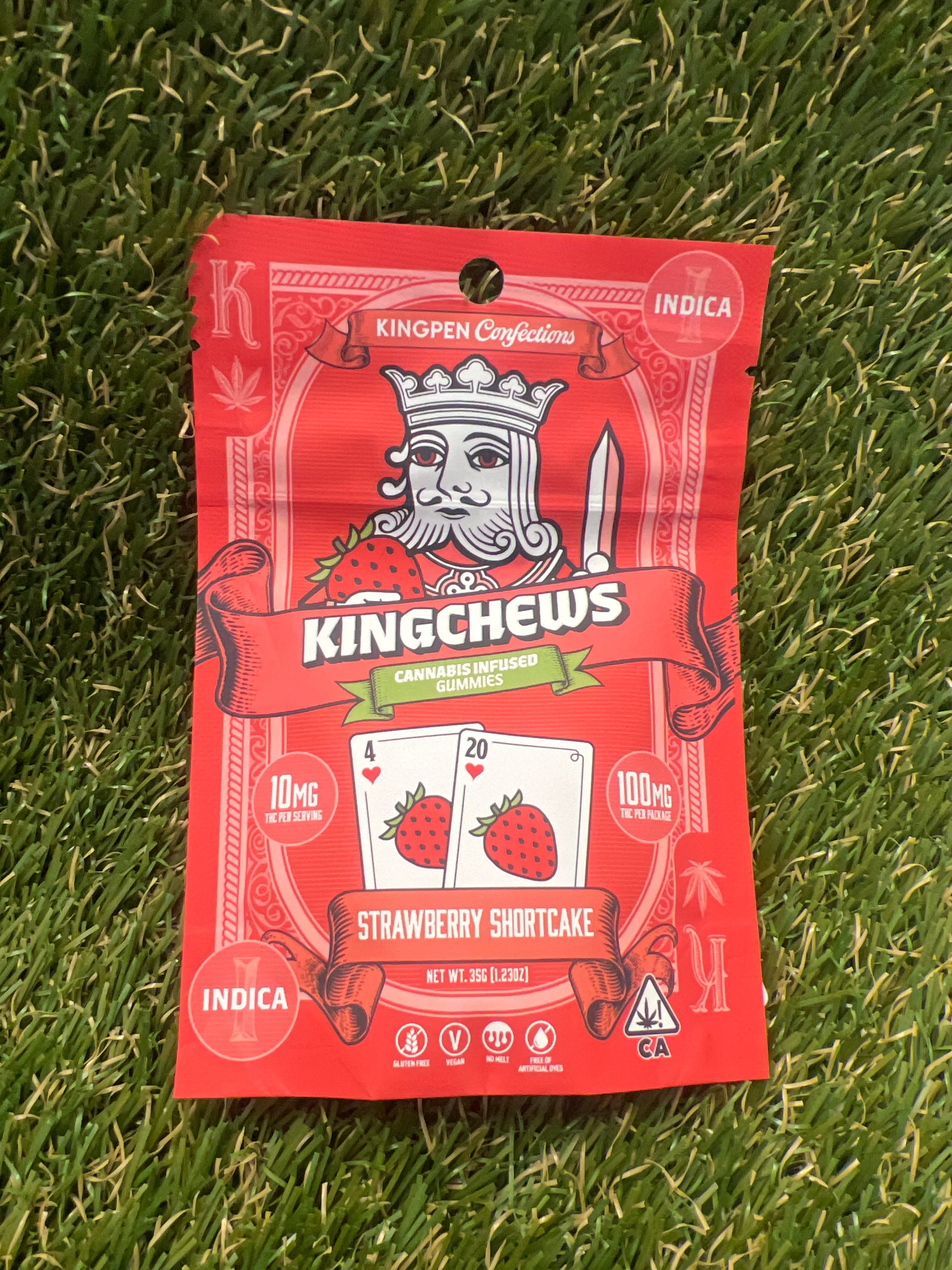 STRAWBERRY SHORTCAKE 100MG 10PK GUMMIES - King Pen -  - $10 - Edible (weight - each)