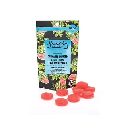 Sour Watermelon 1:1 CBD - Smokies (SMOKIEZ) -  - $22.50 - Edibles