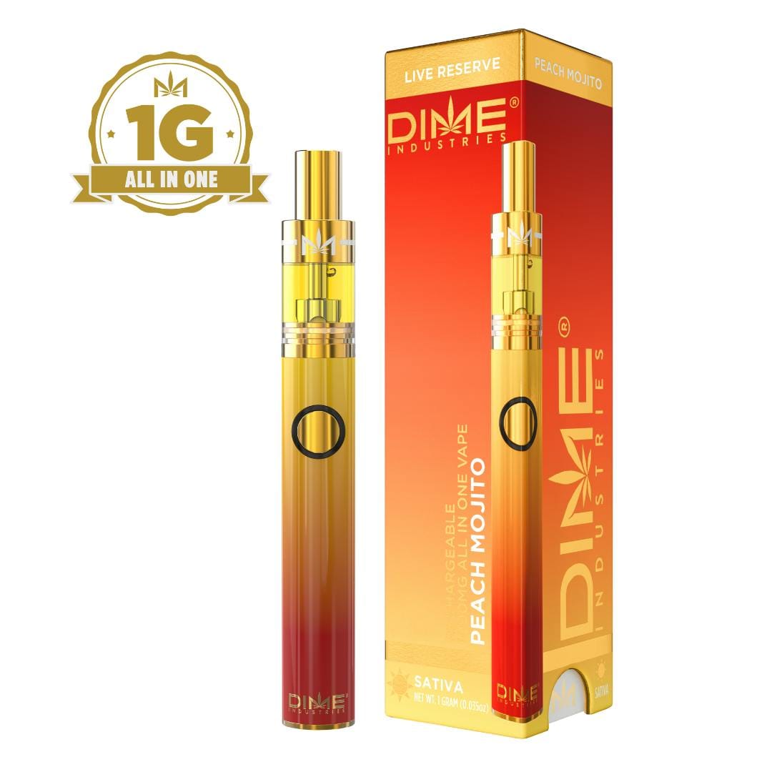 Dime Industries Live Reserve | 1000mg - Peach Mojito - AIO - Sativa - Dime Industries -  - $39 - All-In-Ones