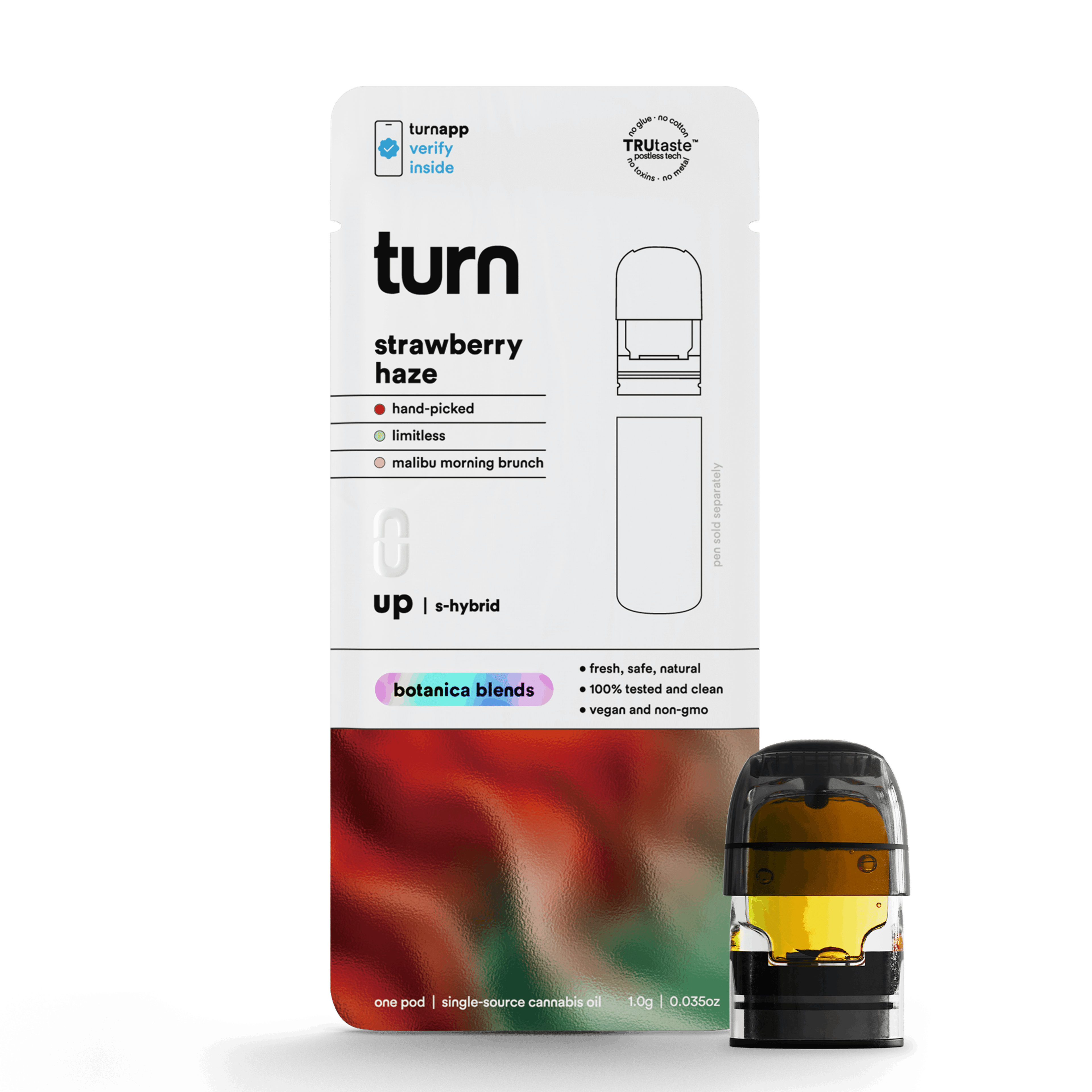 1.0g POD | strawberry haze | botanica blends | up | - Turn - - $35 - Vape Pens