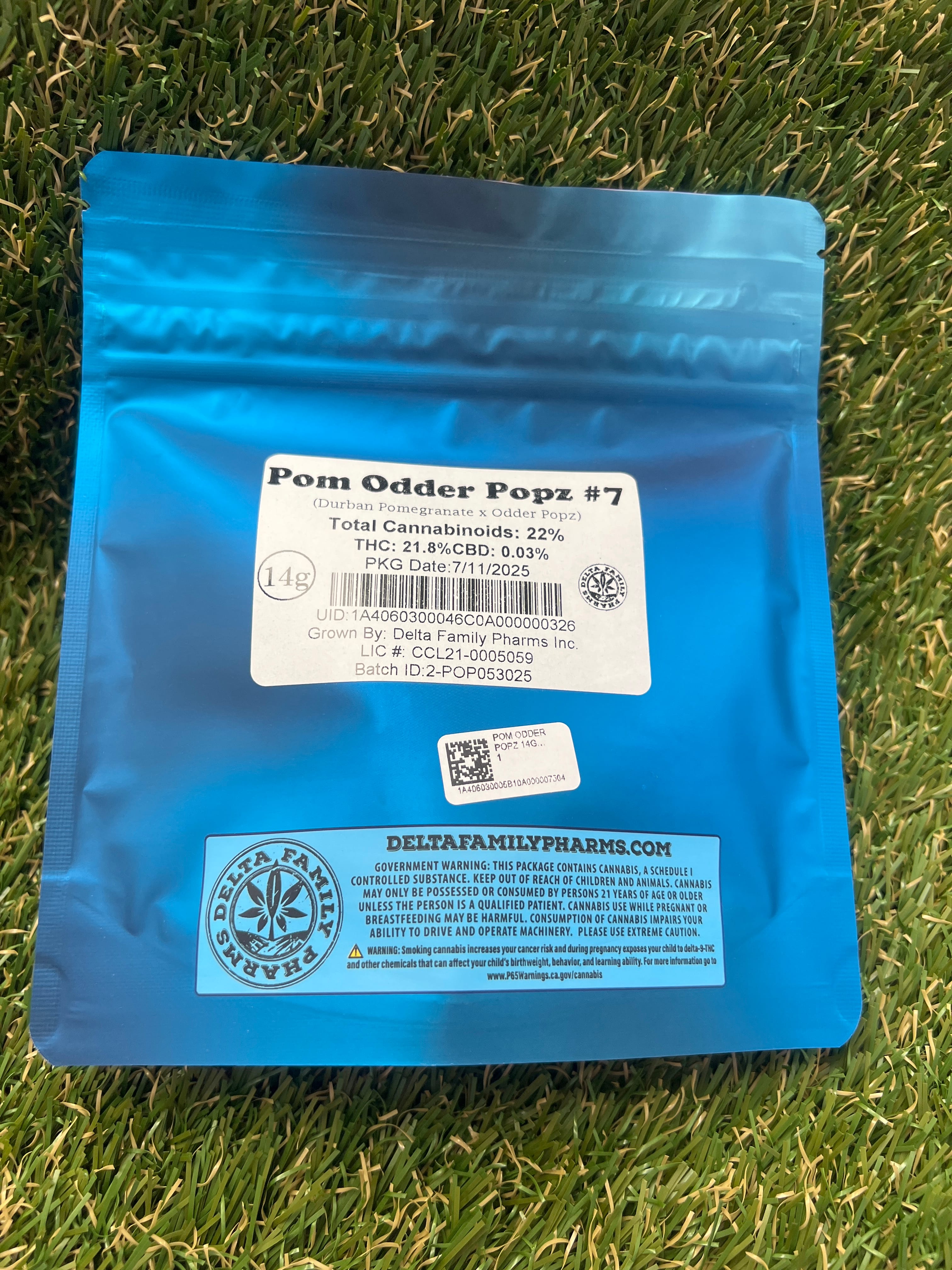 POM ODDER POPZ 14G SMALLS - DFP -  - $52 - Flower