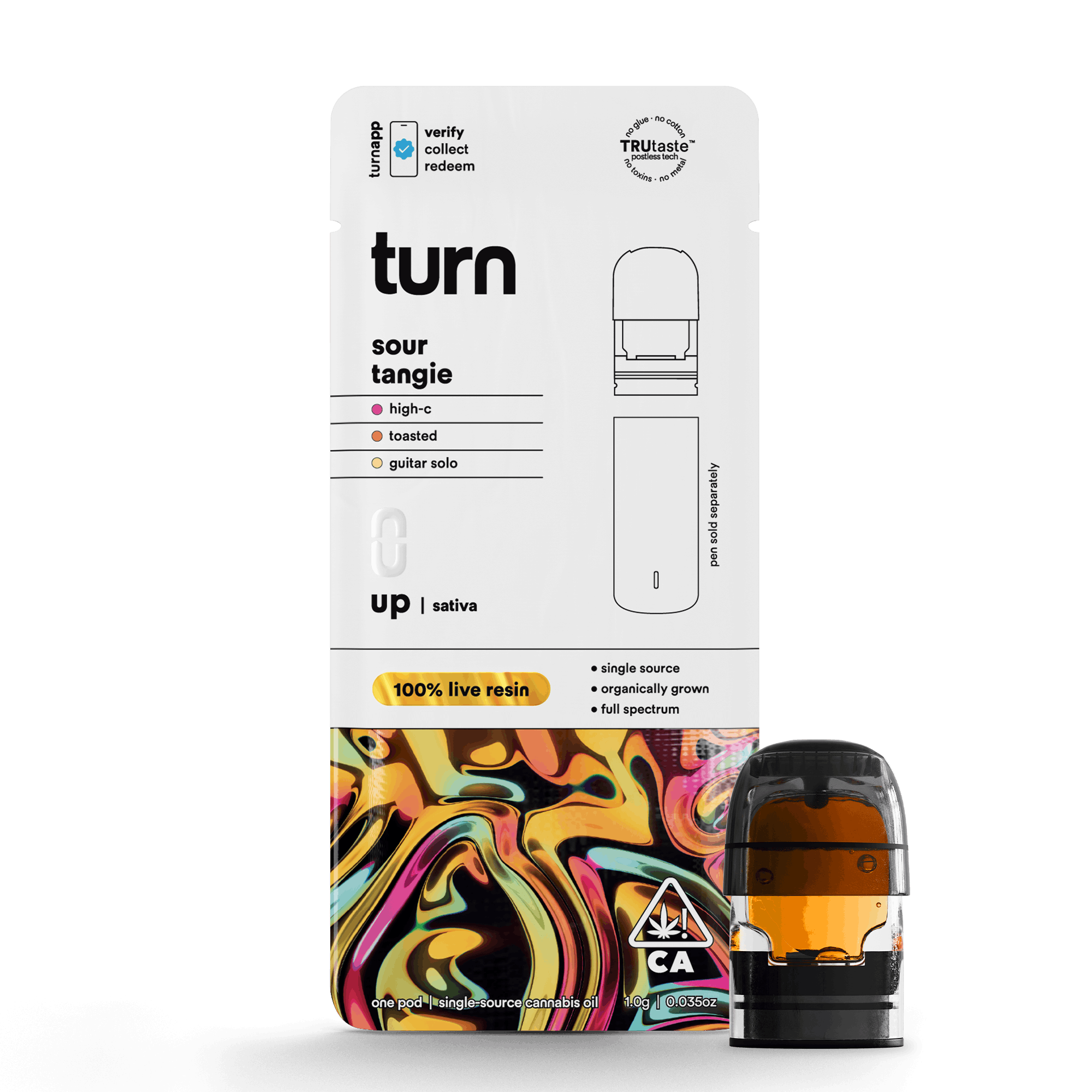 Sour Tangie 'Turn Up' Live Resin Pod 1g - Turn -  - $36 - Vapes
