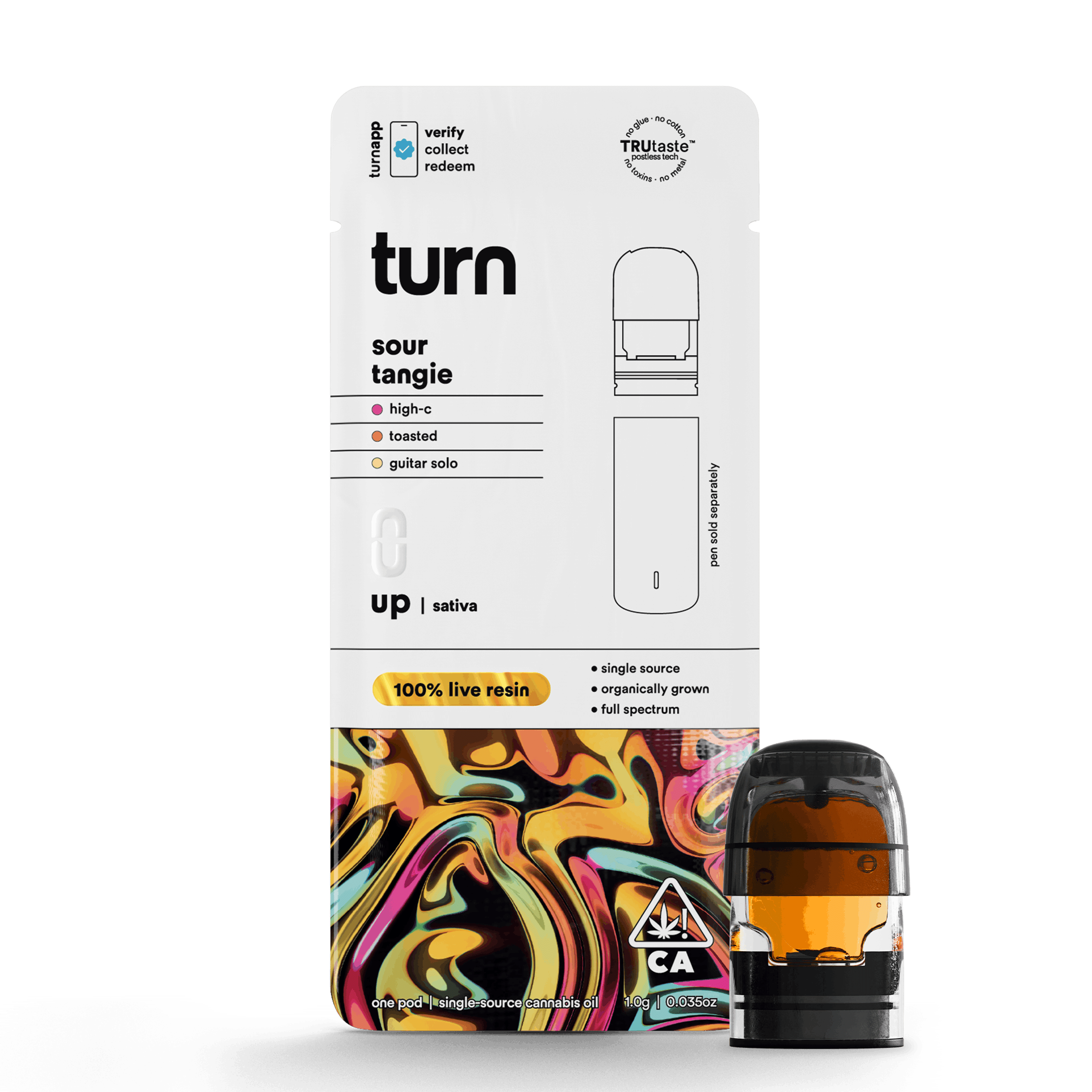 Sour Tangie 'Turn Up' Live Resin Pod 1g - Turn - - $36 - Vapes