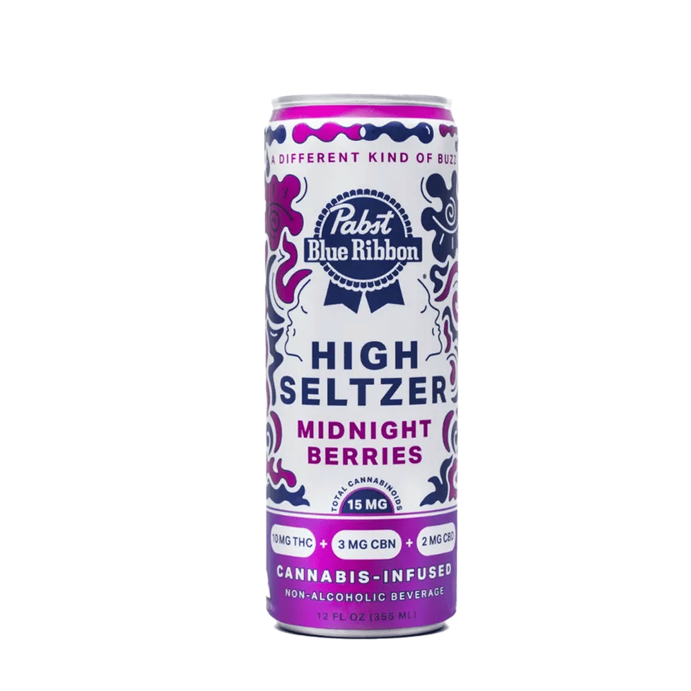 Midnight Berries High Seltzer (10Mg Thc/3Mg Cbn/2Mg Cbd) - Pabst Blue Ribbon -  - $5 - Beverage