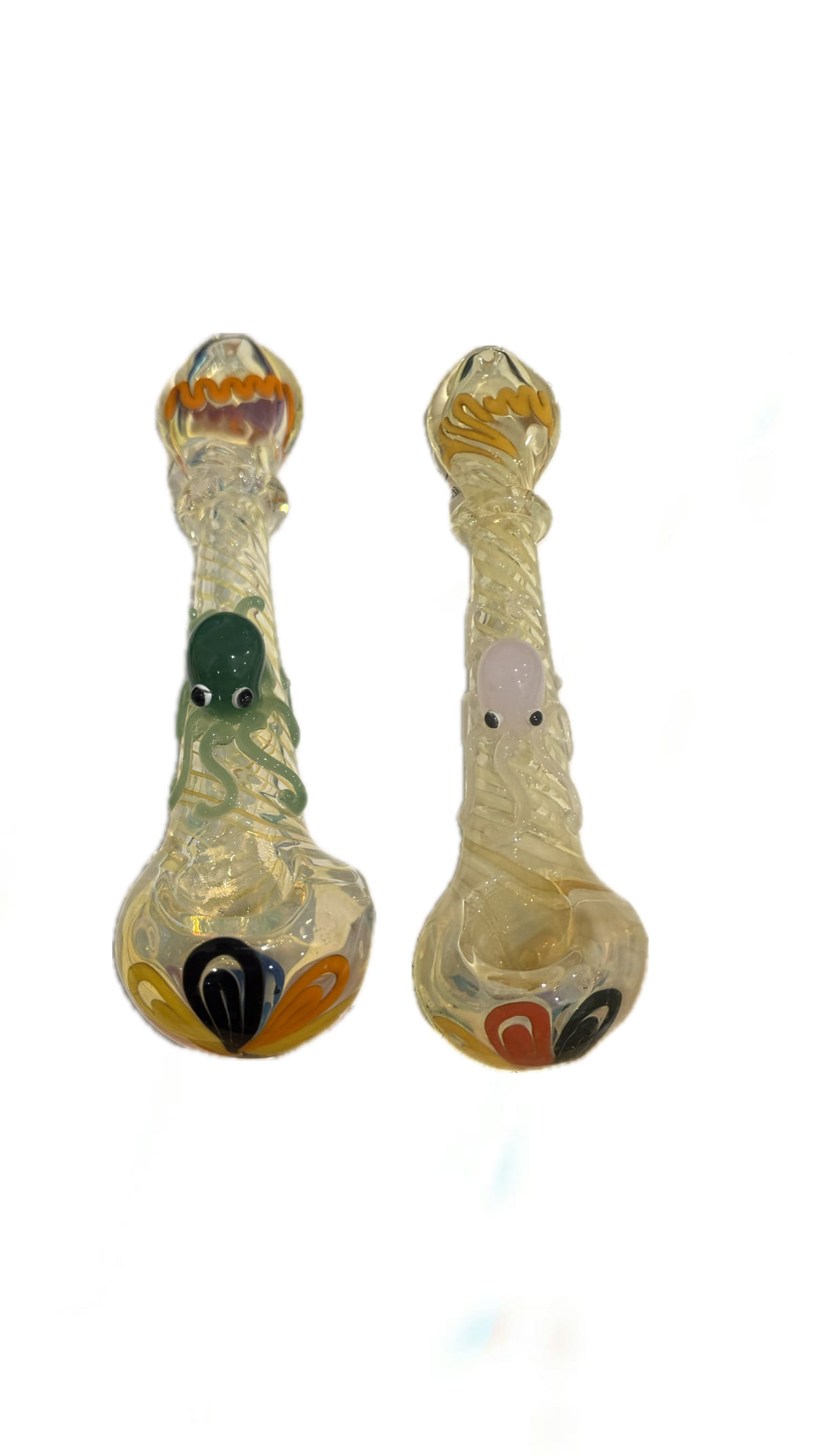 Squid Glass Hand Pipe - 6in - Big Eye Glass -  - $15 - Paraphernalia