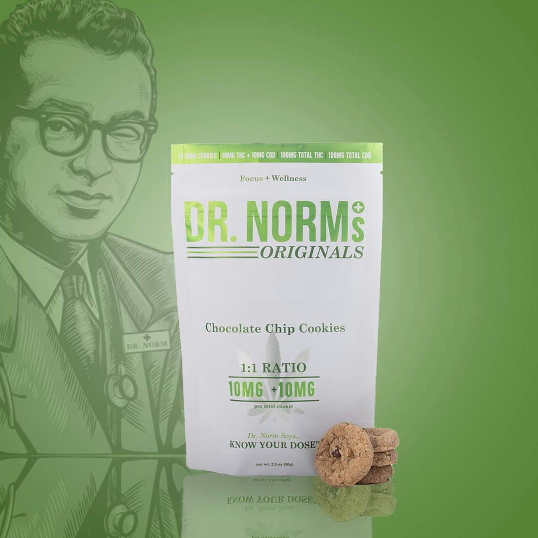 1:1 Chocolate Chip Cookie 10pk - Dr. Norms -  - $13.50 - Edible