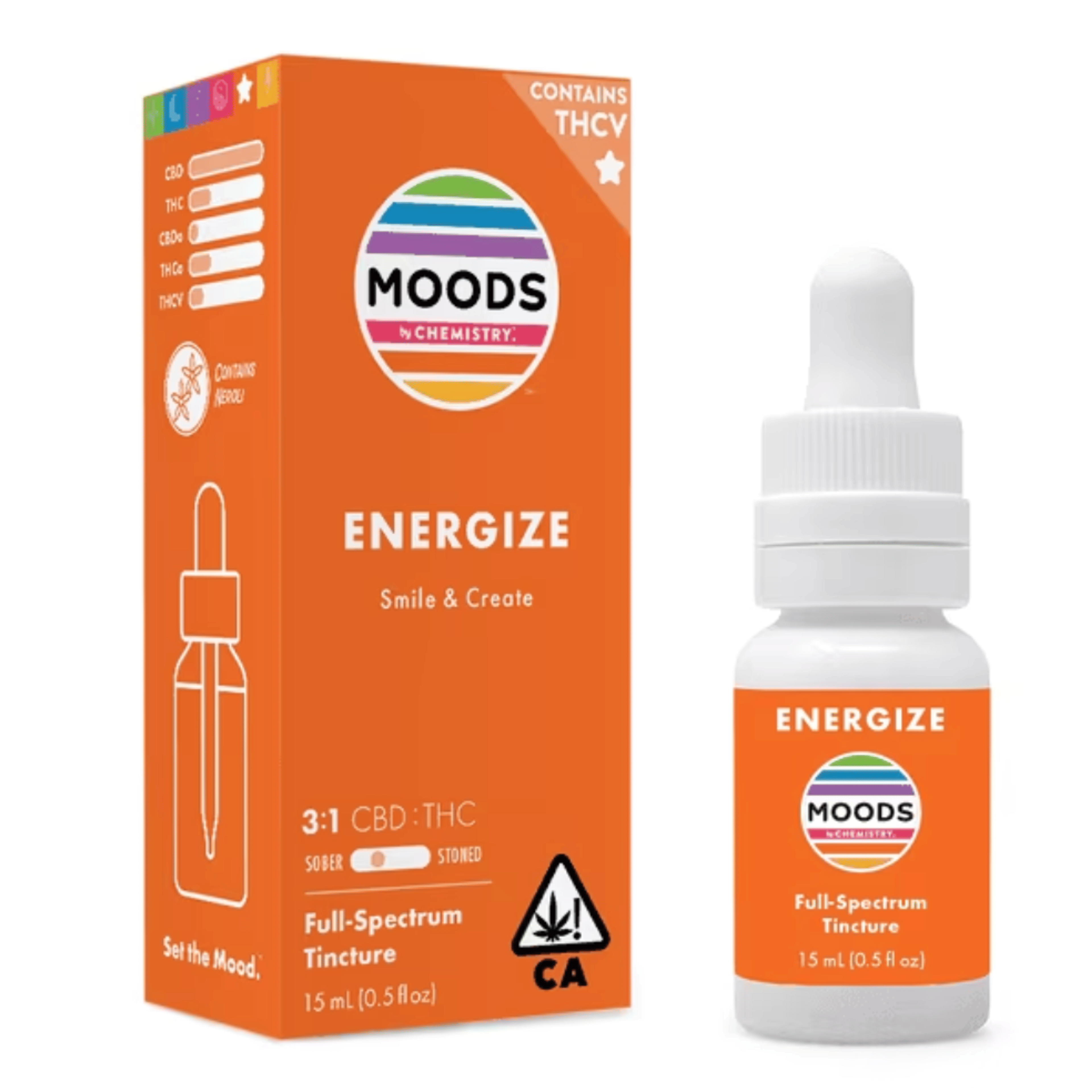 Energize 🧡Orange Moods🧡 3:1 CBD Tincture - Chemistry - - $29.27 - Edibles