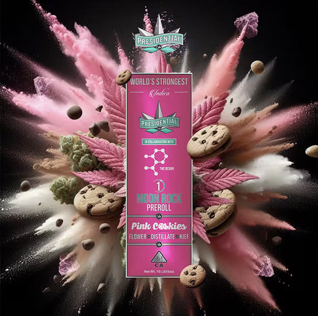 Presidential - Pink Cookies - Moon Rock Pre-Roll - 1g - Presidential - Pre-Roll - $12.99 - Pre-Rolls