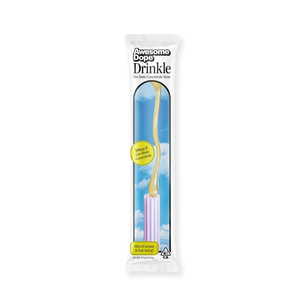 Live Rosin 100mg Indica Concentrate Straw - Awesome Dope - 100mg Indica Straw - $12 - Edibles