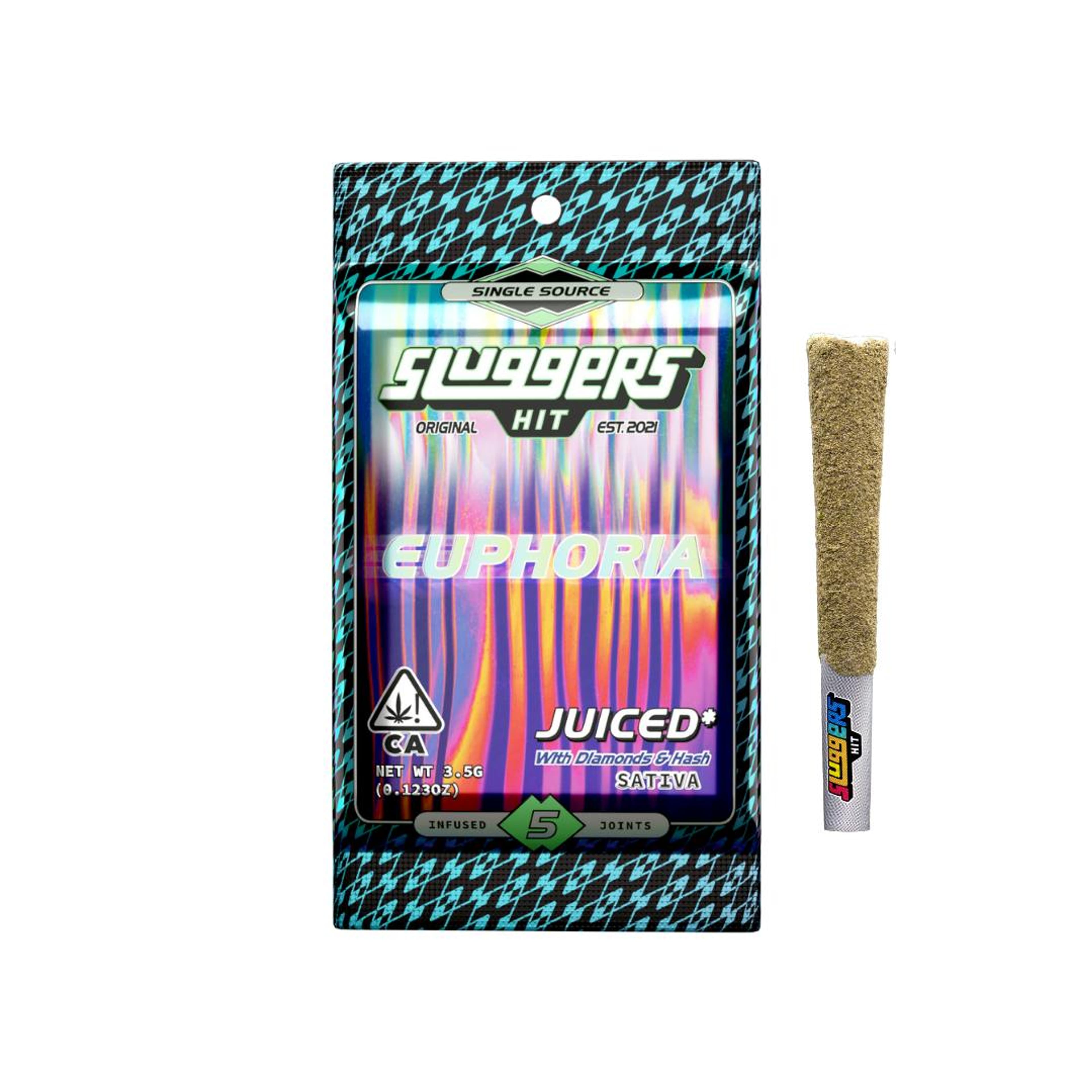 Euphoria Triple Infused 5 pack Pre-Rolls - Sluggers - 5 Pack - $44 - Pre-Rolls