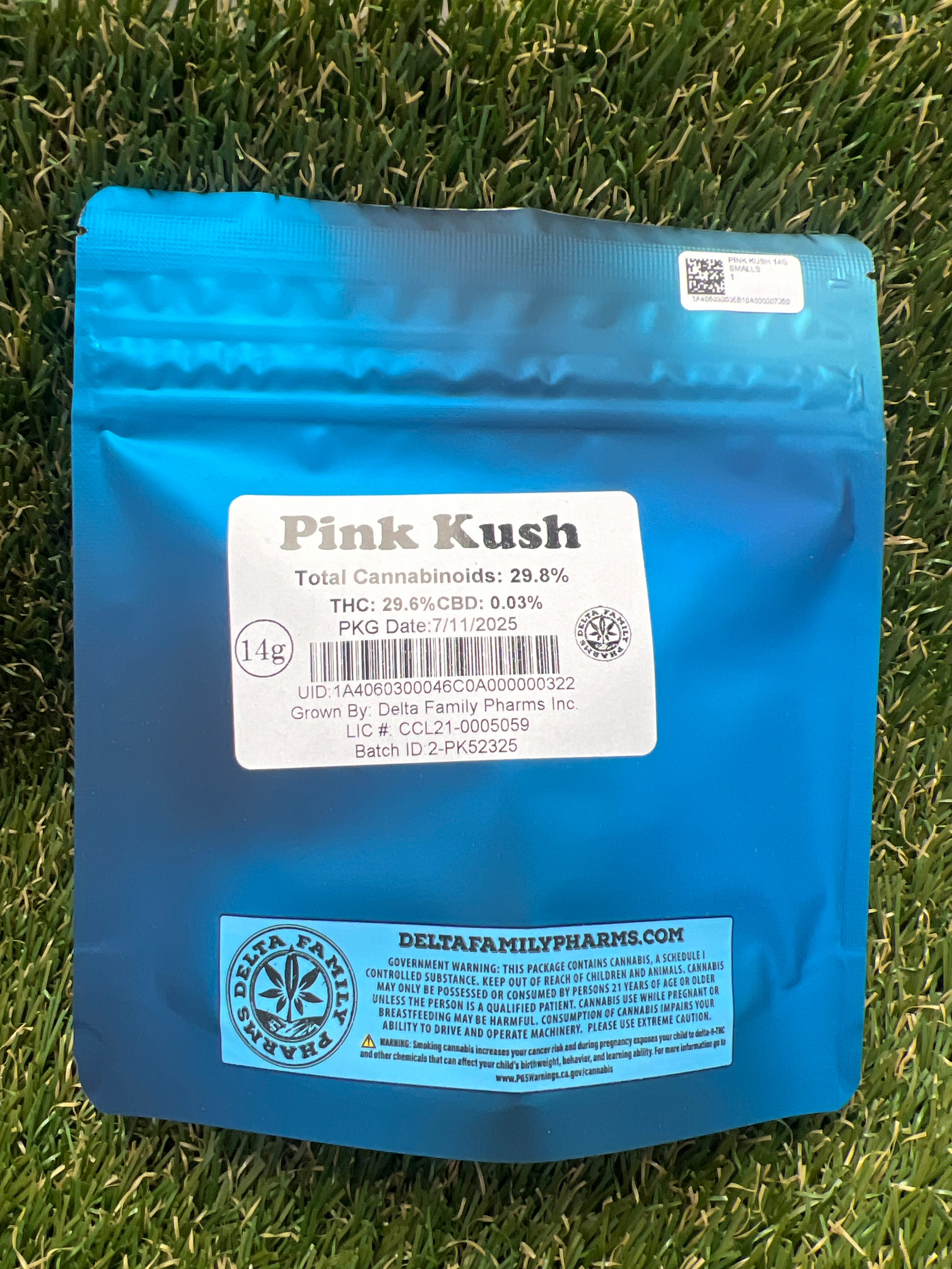 PINK KUSH 14G SMALLS - DFP -  - $52 - Flower