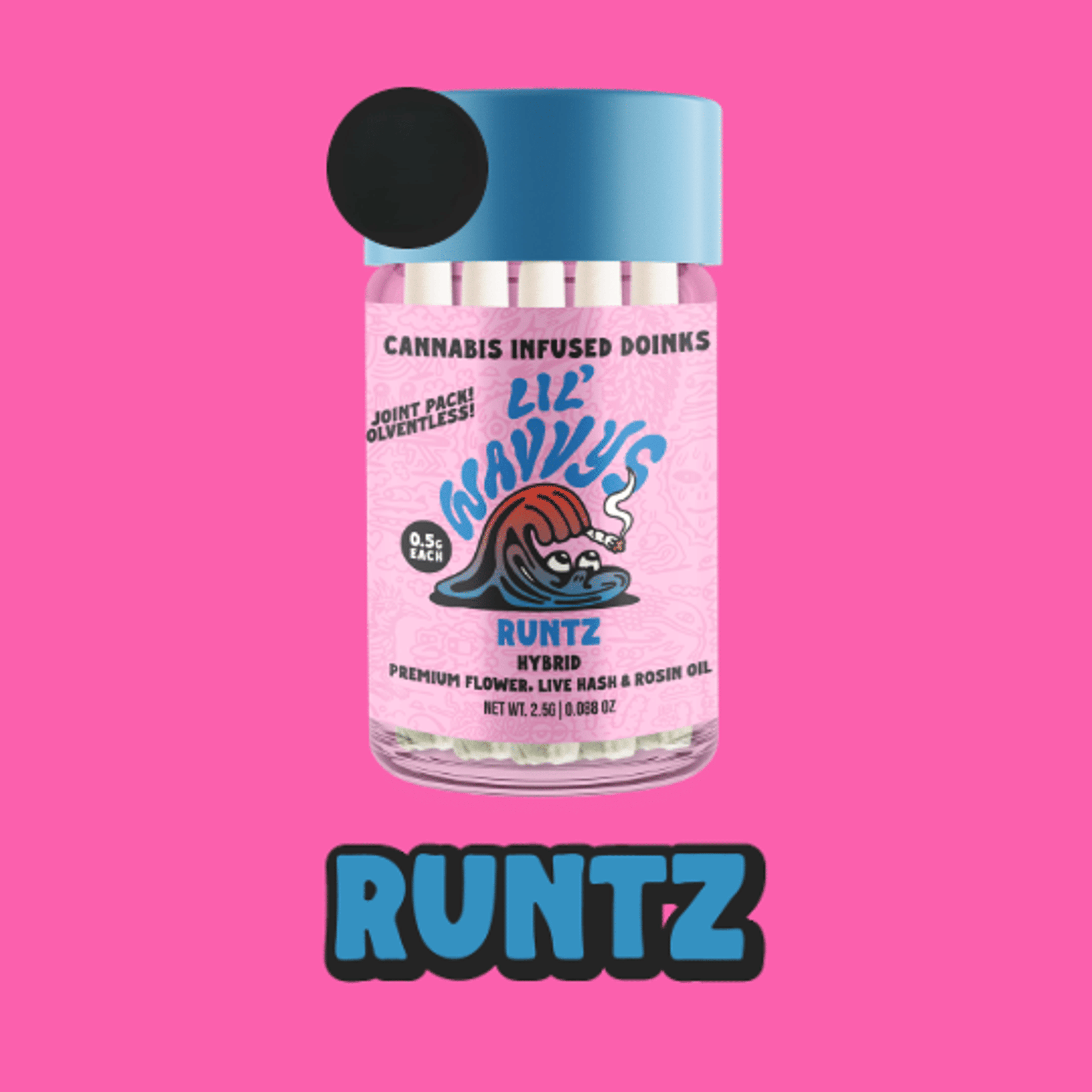 WAVVY | .5gx5pk - Runtz - Infused Pre-Rolls - Hybrid - WAVVY - - $25 - Pre-Rolls