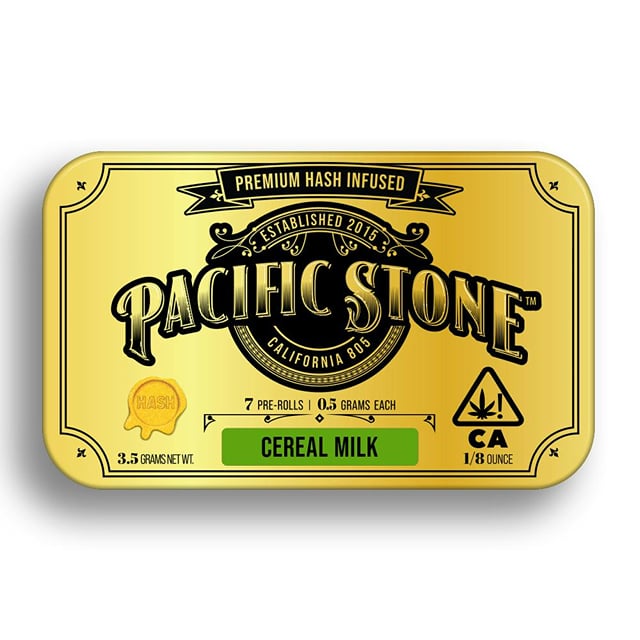 Pacific Stone Hash Infused Prerolls 0.5g - Cereal Milk 7pk | 3.5g