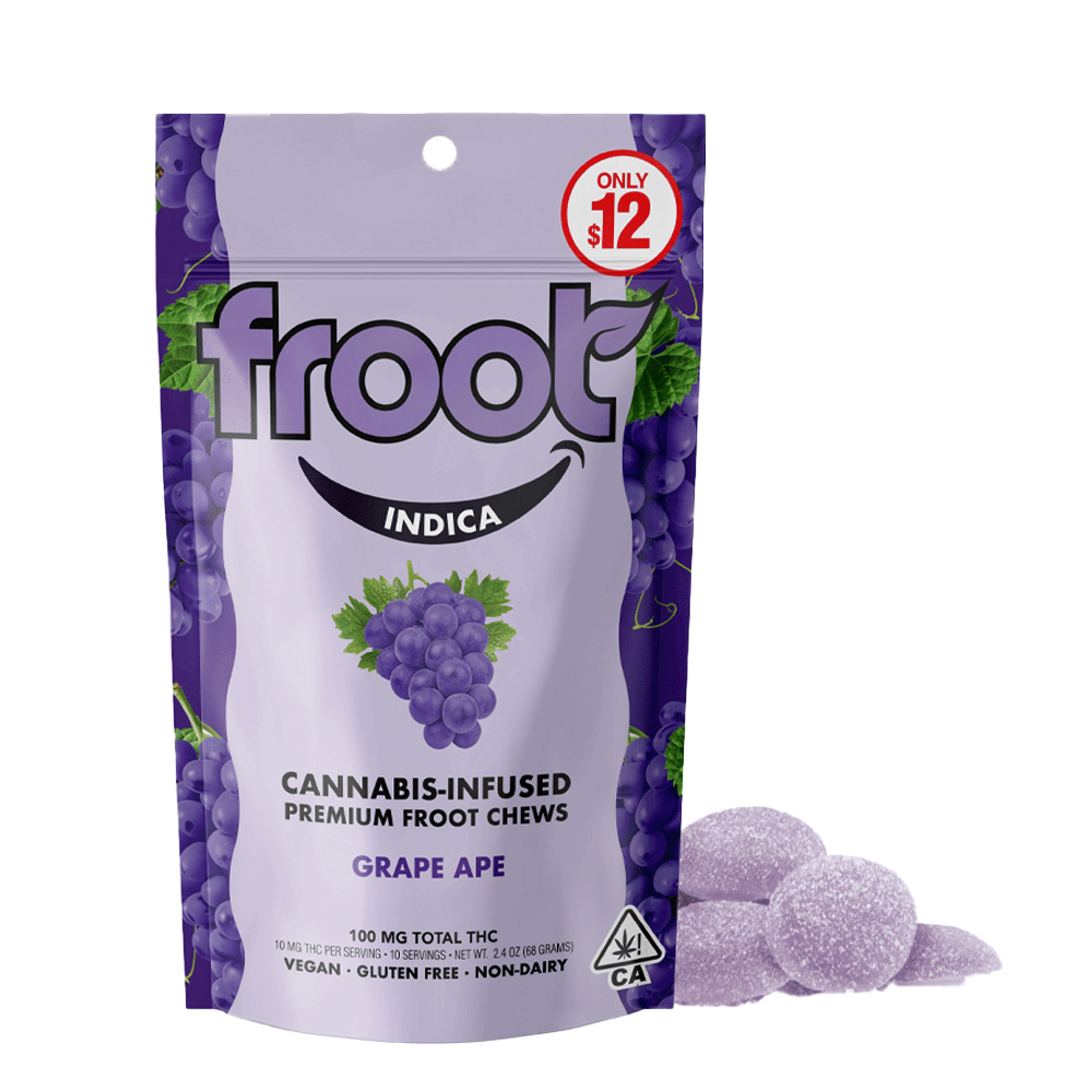 Grape Ape Chews (100Mg) (10Pk) - Froot - null - $12 - Edible