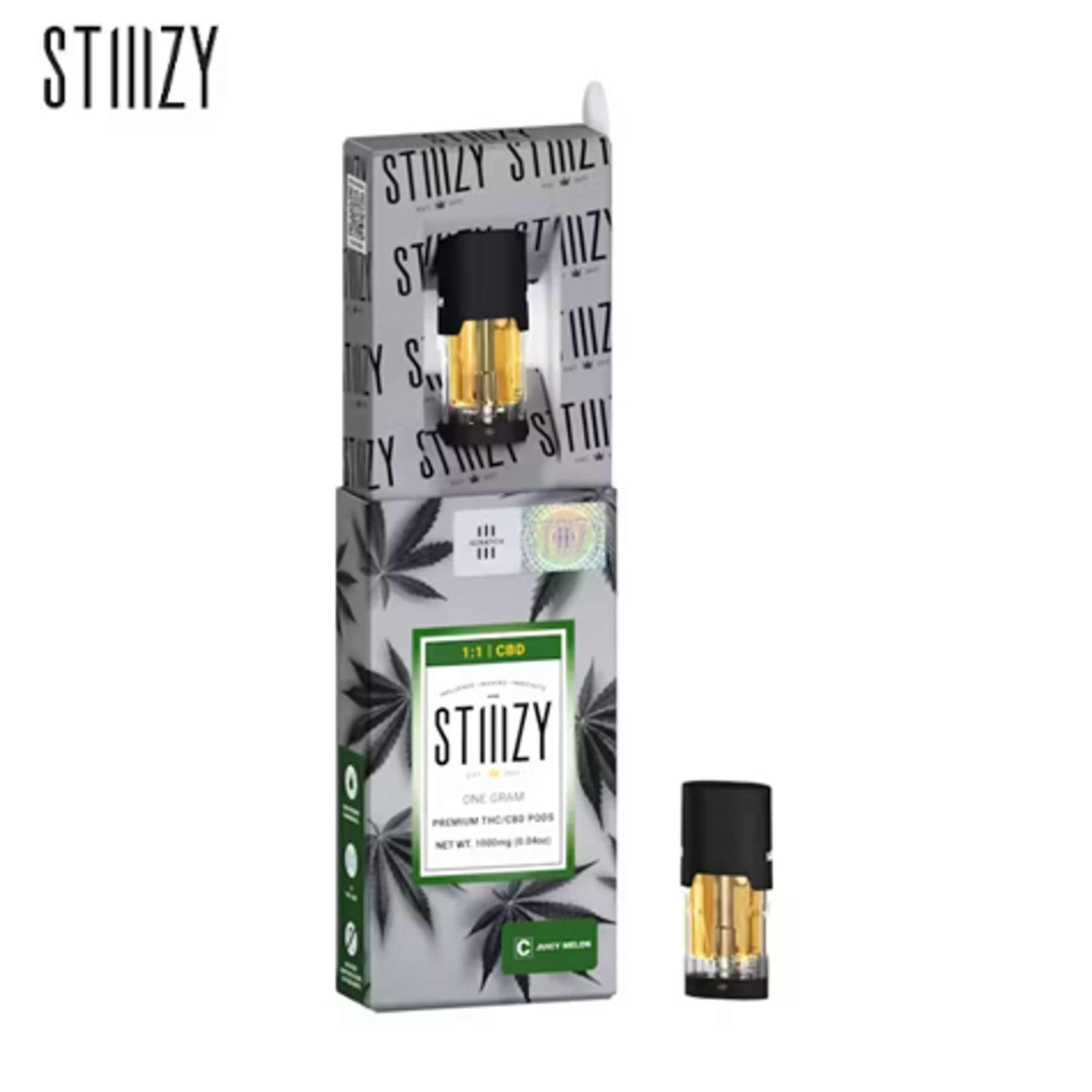 Stiiizy - Juicy Melon CBD/THC 1:1 - 1g - Stiiizy - - $16.97 - Stiiizy Pods - Up to extra 30% OFF