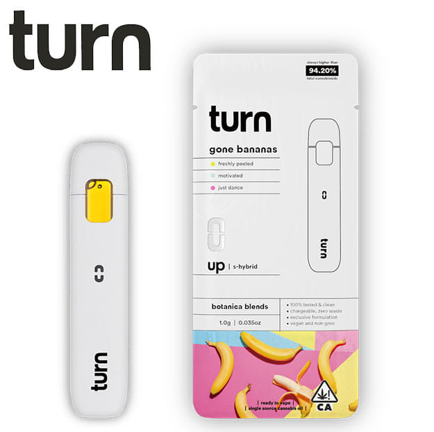 Turn AIO - Gone Bananas - Botanica Blends All In One Vape - 1g - Turn - BB AIO - $21.97 - Disposable Vape Pens (All In One)