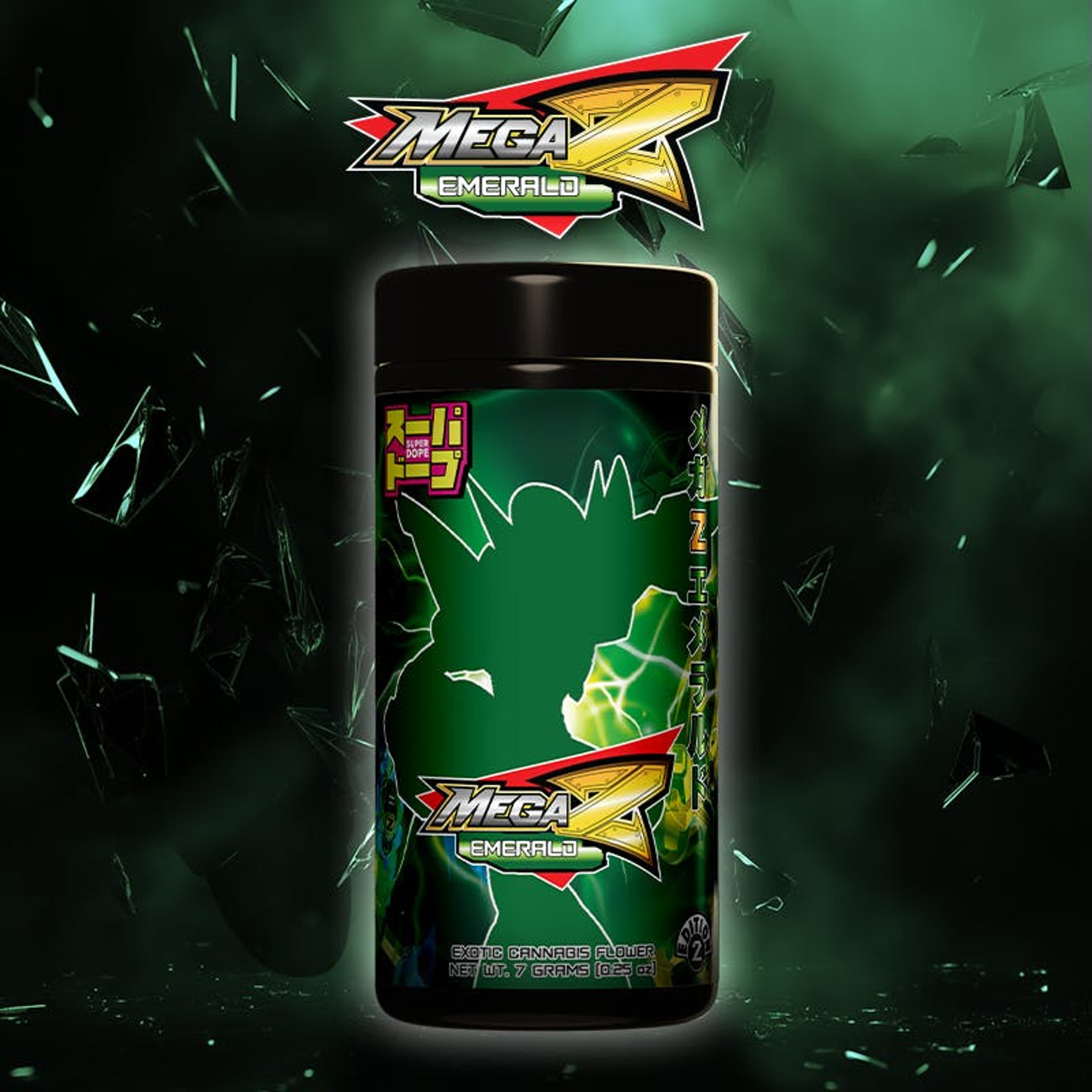 Mega Z Emerald 25.30% - 7G - Super Dope - Mega Z Emerald (H) - $110 - Flower
