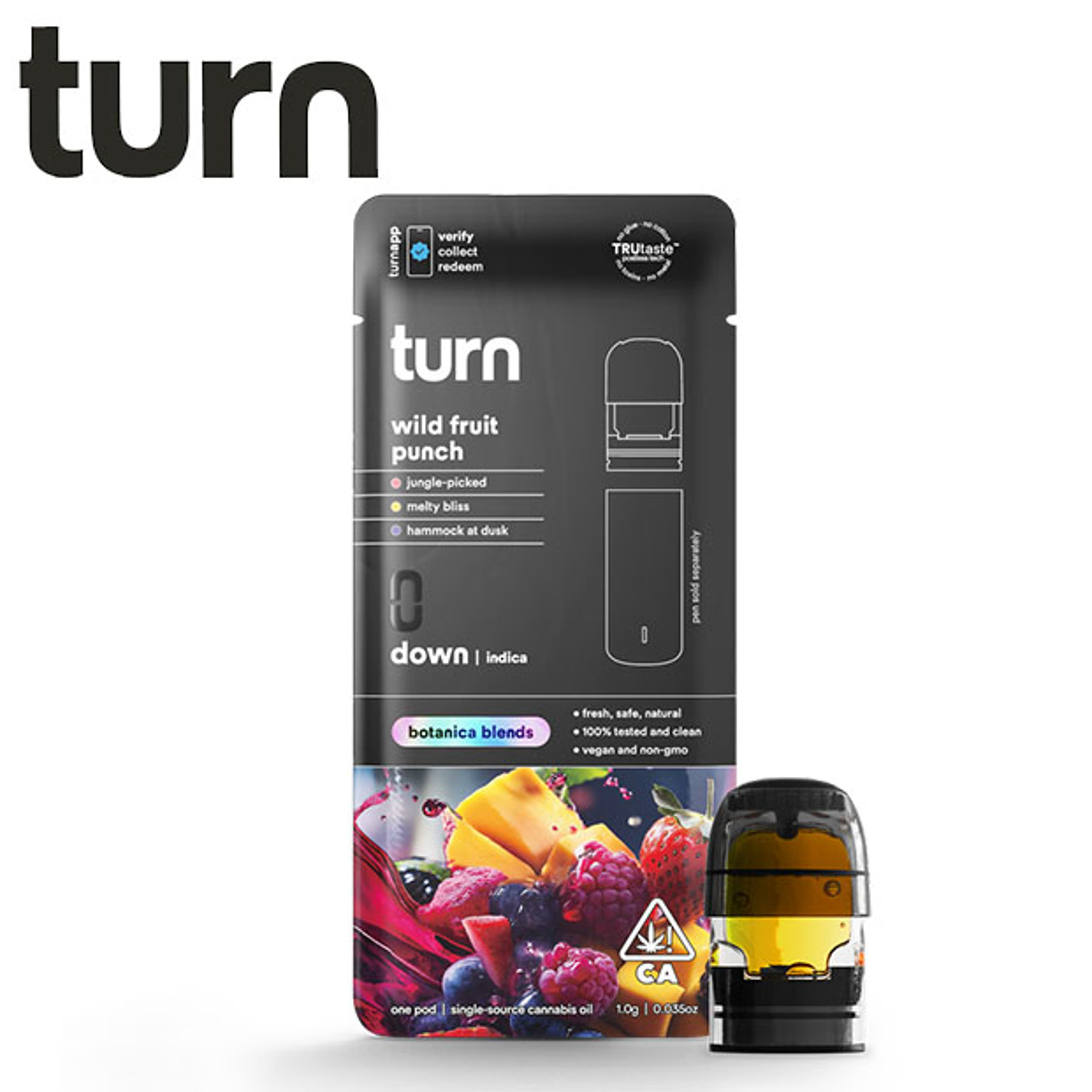 Turn - Wild Fruit Punch - Botanica Blends Pod - 1g - Turn - BB Pod - $24.99 - Turn Pods - Buy any 2 PODs and get a Battery for $1 (Limit One Per Customer)