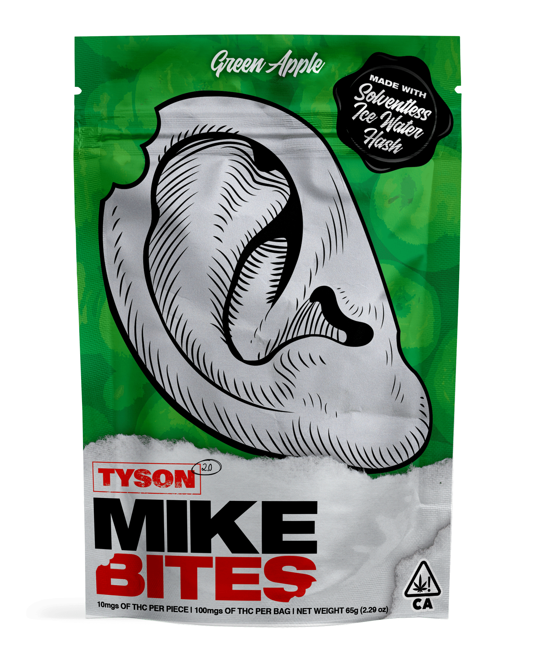 Green Apple Mike Bites - 100mg - Tyson 2.0 - Gummies - $20 - Gummies