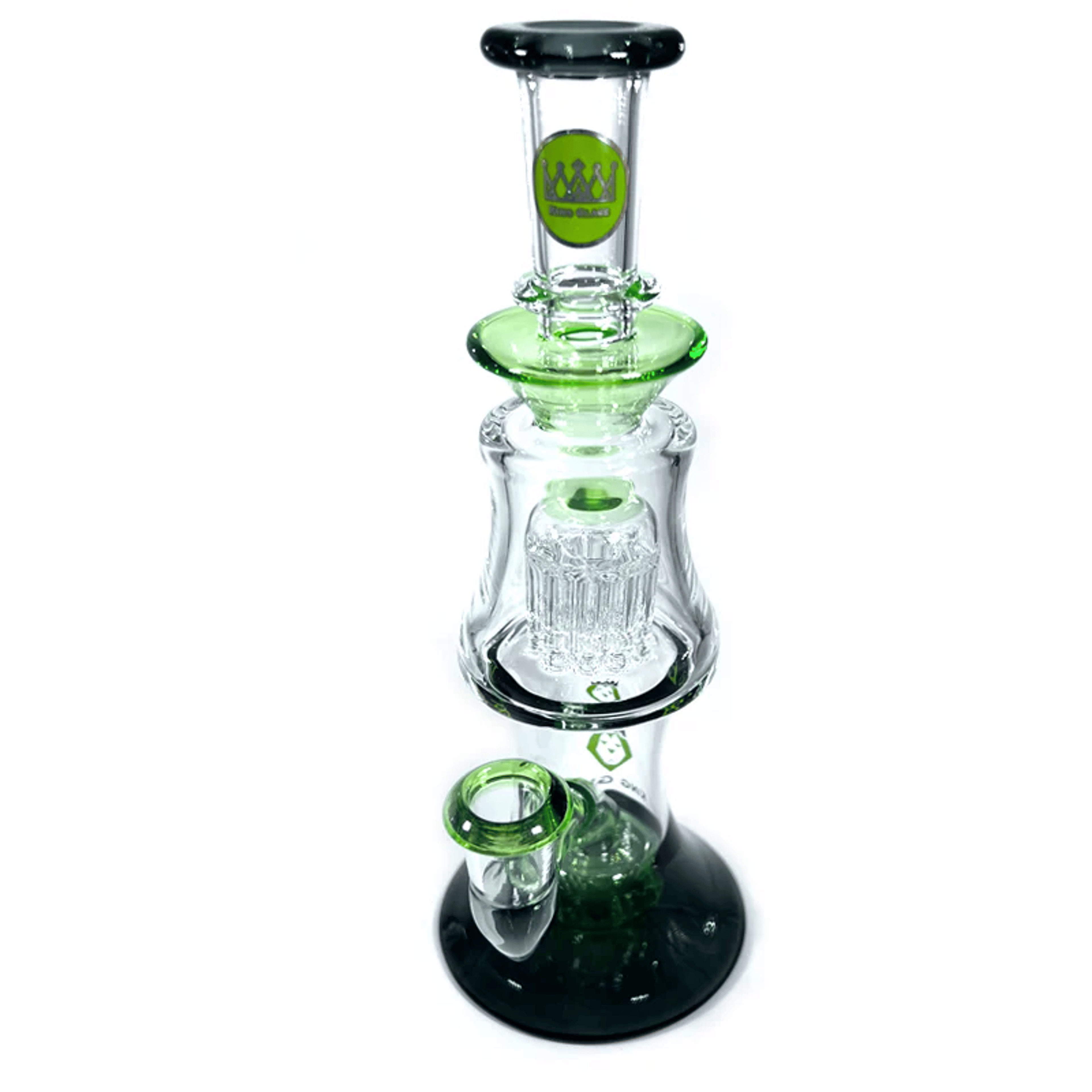King Glass – Crown to 10‑Arm Tree Perc Bong - King Glass - - $109.99 - Accessories