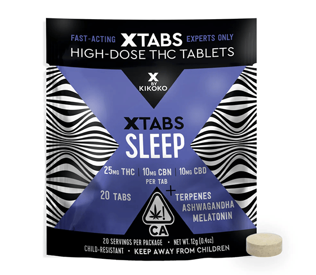 Sleep | XTAB | 500mg THC:CBN:CBD 20pk Tablets
