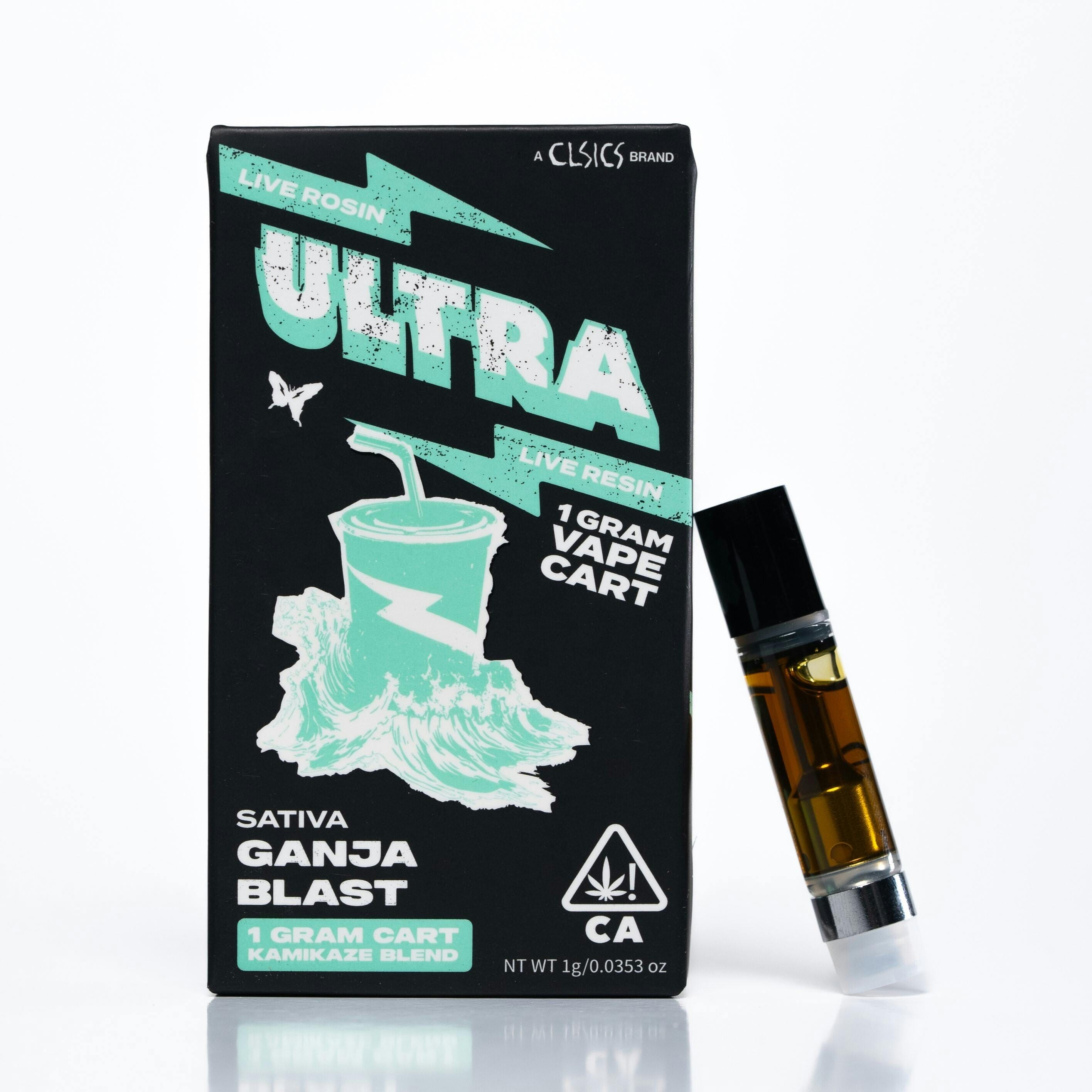 Ultra Ganja Blast - Live Rosin/Live Resin Vape Cartridge 1g - Ultra -  - $30 - Cartridges / Pods