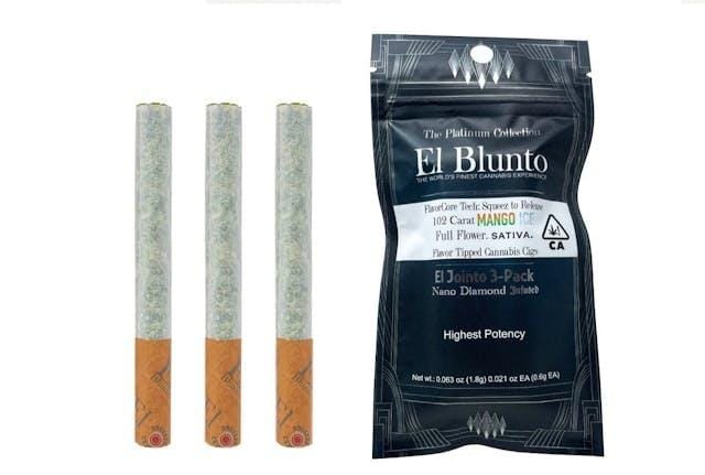 102 Carat Mango Ice El Jointito 3pk Prerolls 1.8g - El Blunto -  - $27.50 - Pre-Rolls