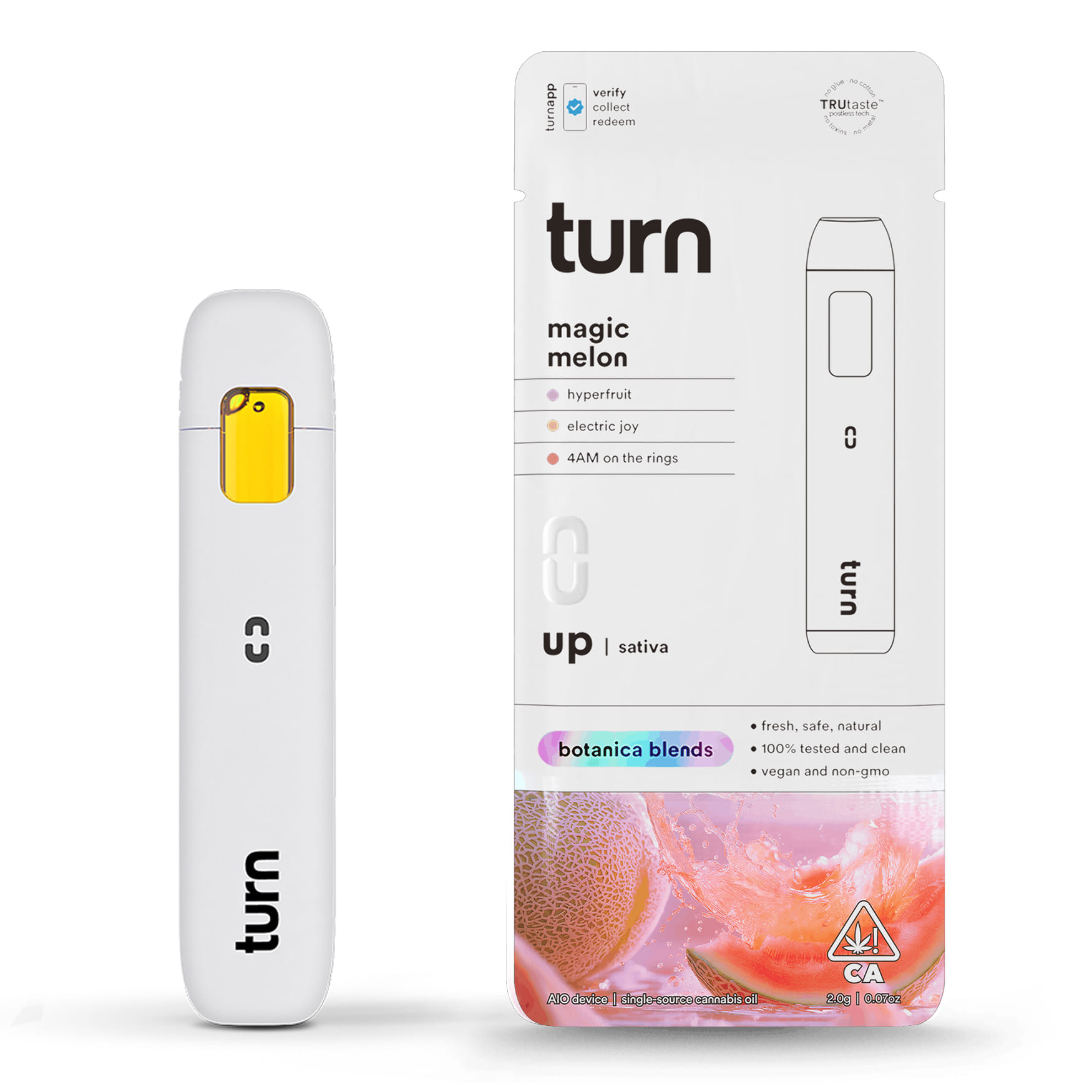 Magic Melon (S) 1g BB AIO - Turn Brand - Magic Melon (S) - $26 - Vape Cartridge