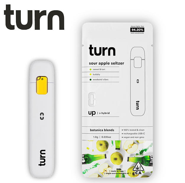 turn: Sour Apple Seltzer - Botanica Blends