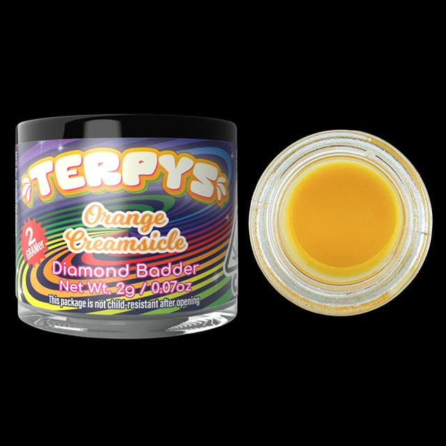 Terpys Creme De Canna Diamond Badder - Orange Creamsicle (2g Hybrid) *NEXT DAY DELIVERY ONLY*