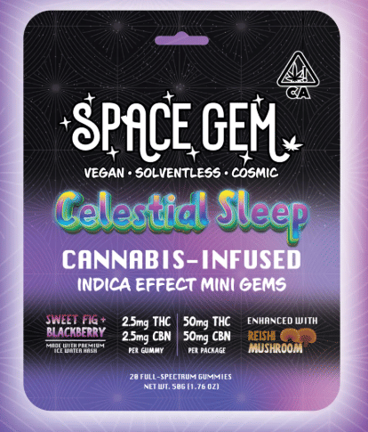 Celestial Sleep Indica Effect Mini Space Gems [20pk] (50mg THC 50mg CBN) - Space Gems -  - $22.99 - Edible