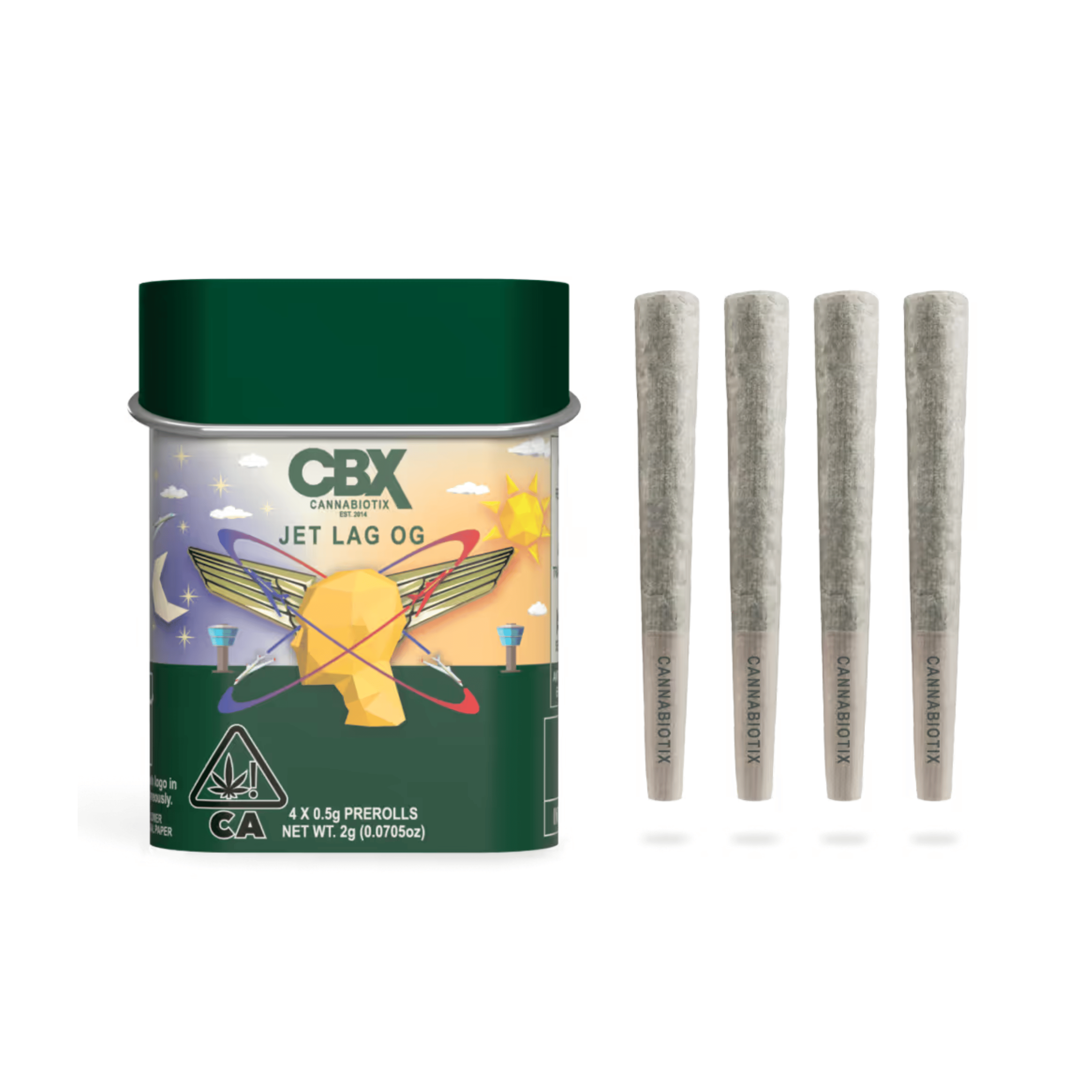 Jet Lag Pre Roll 4 Pack - 2g - Cannabiotix (CBX) - - $30 - Pre-Rolls