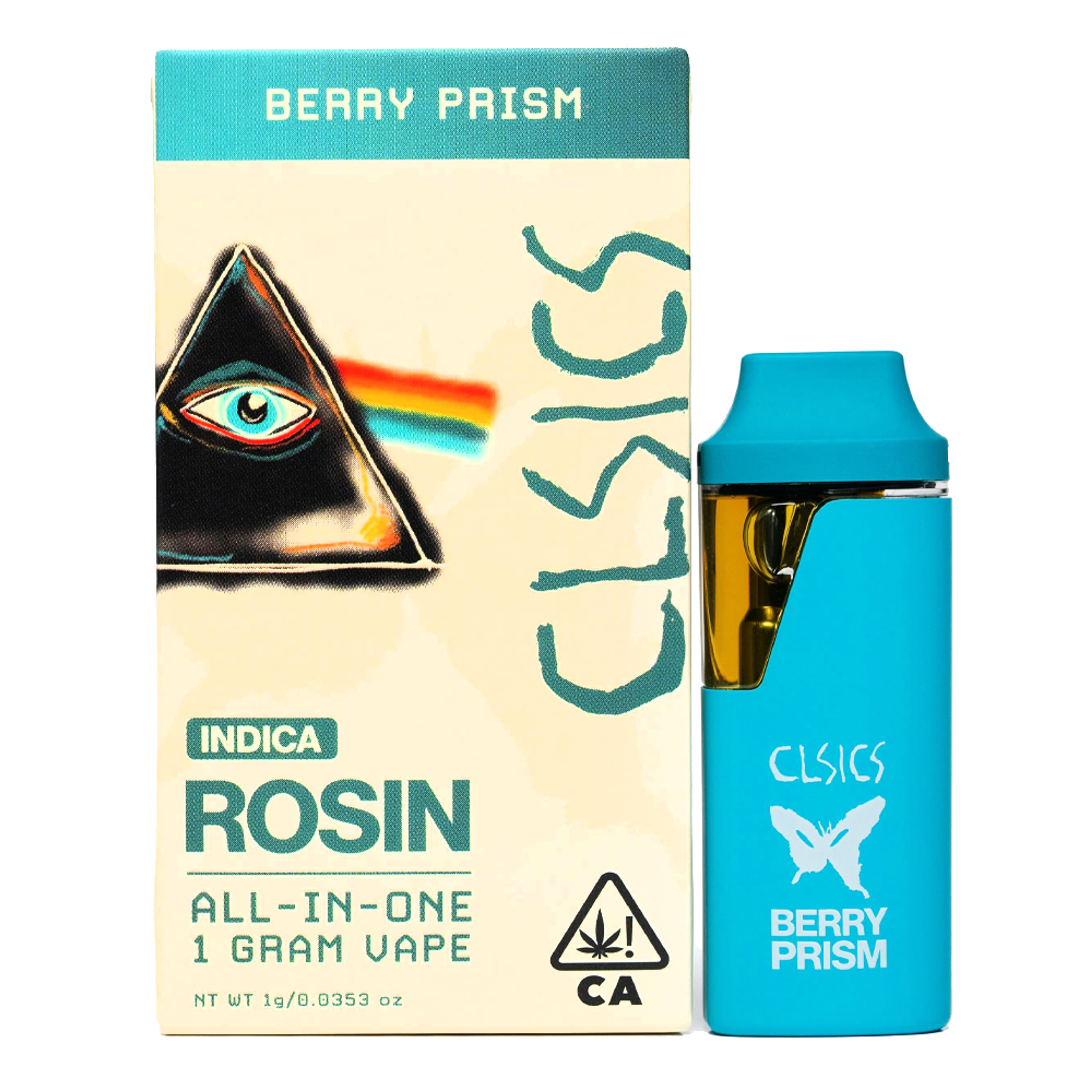 Berry Prism (I) Live Rosin AIO 1g - CLSICS - Berry Prism (I) Live Rosin AIO 1g - $36 - Vape Cartridge