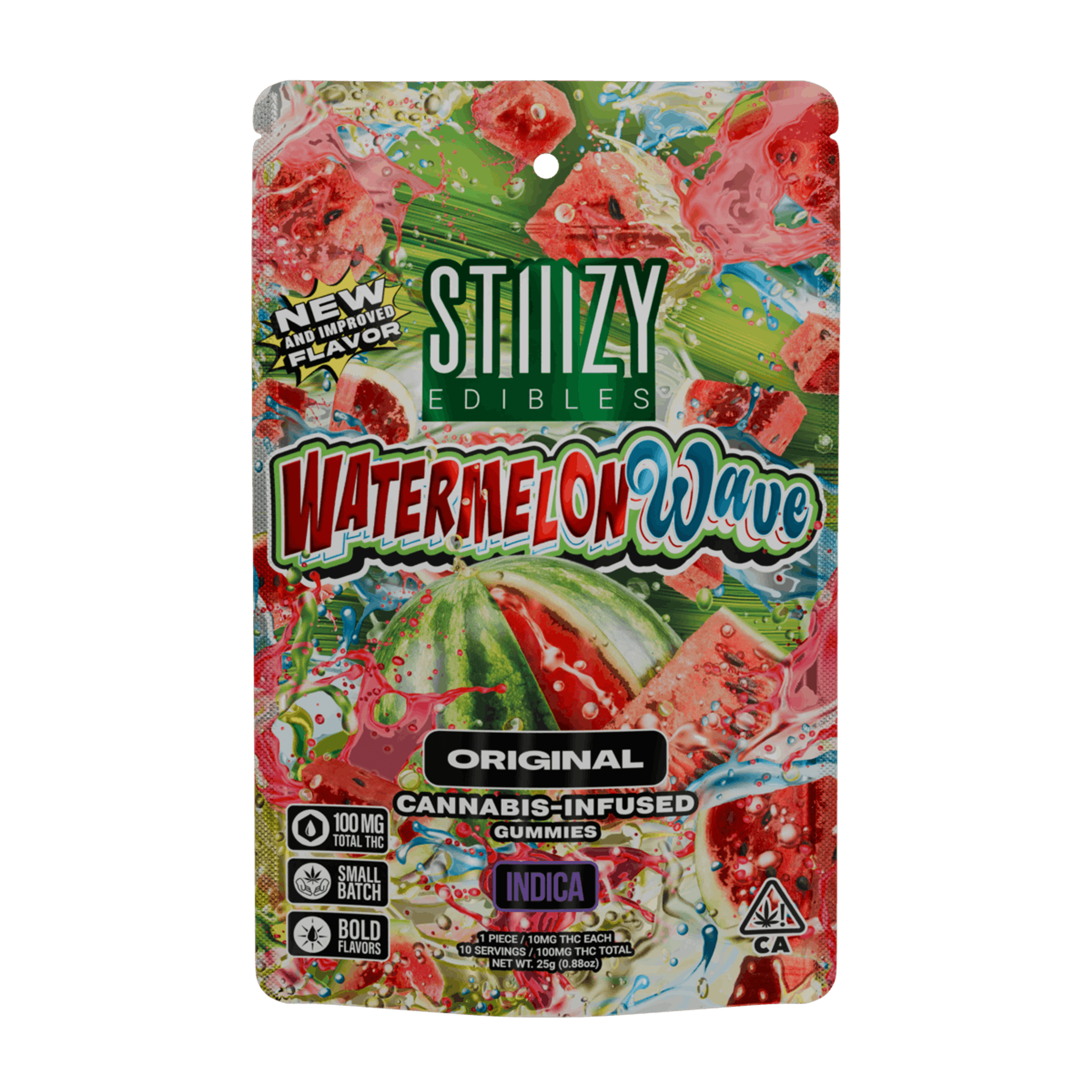 Watermelon Wave 100mg Gummies - Stiiizy - null - $12 - Edible