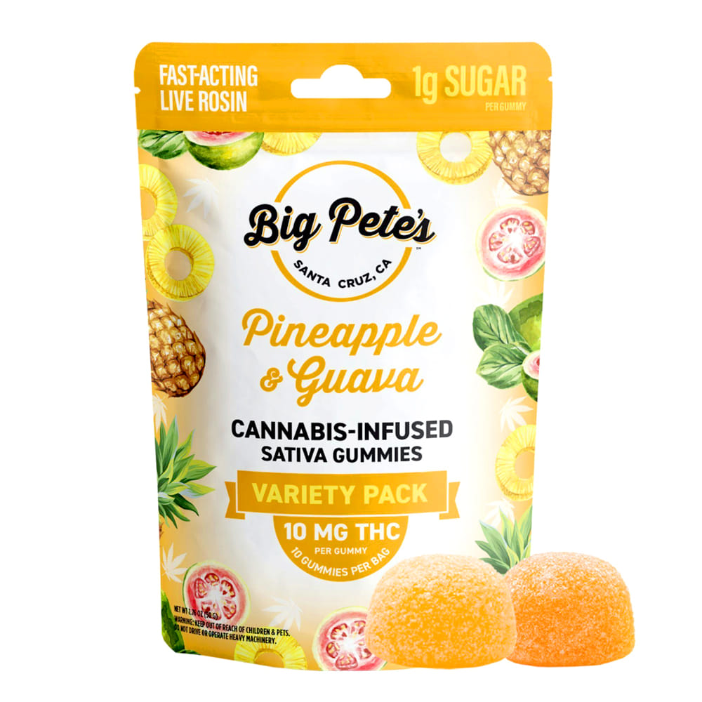 Pineapple & Guava (S) Rosin Gummies - Big Pete's - Pineapple & Guava (S) - $16 - Edibles
