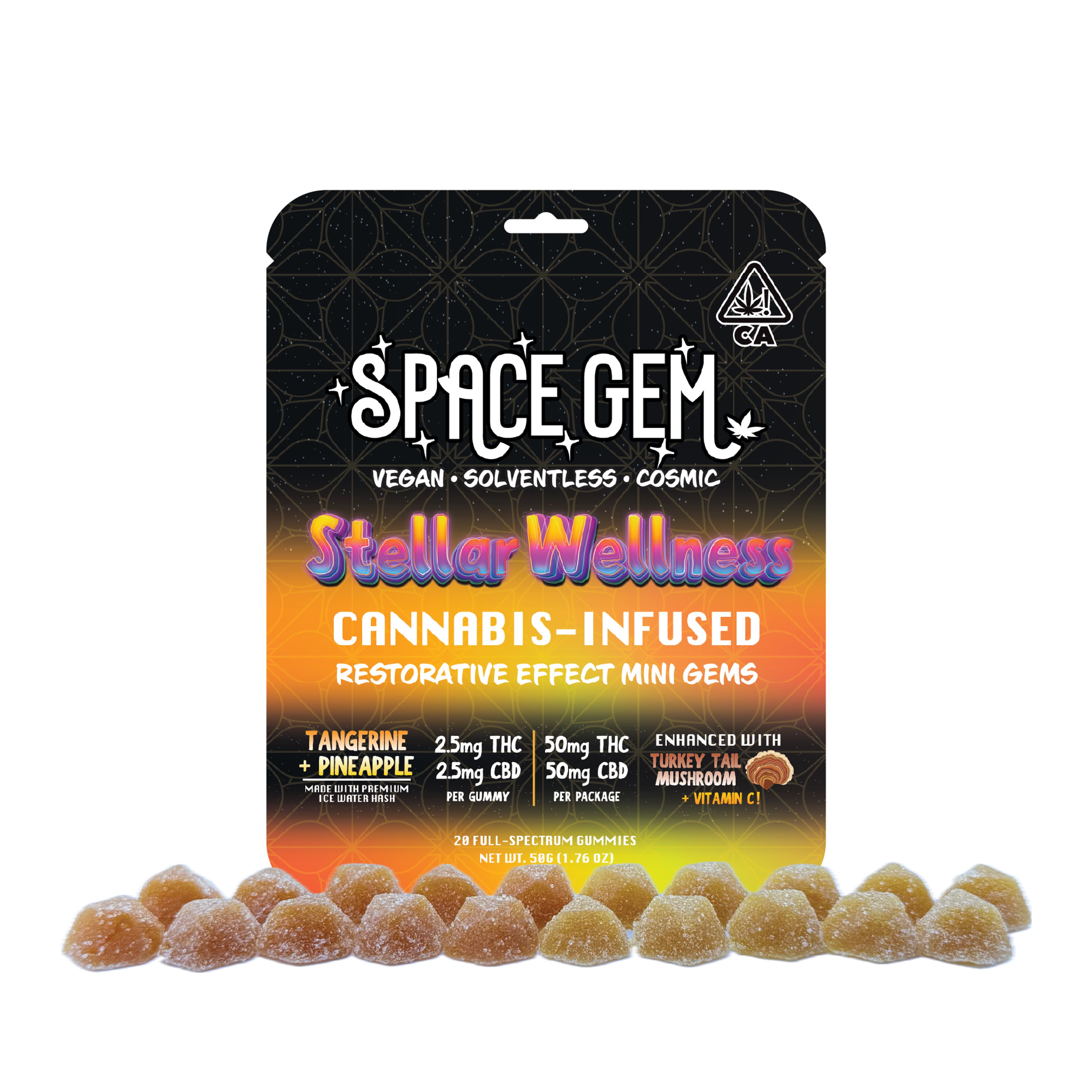 Mini Gems - Stellar Wellness - Space Gem - 20 Piece - $18 - Edibles