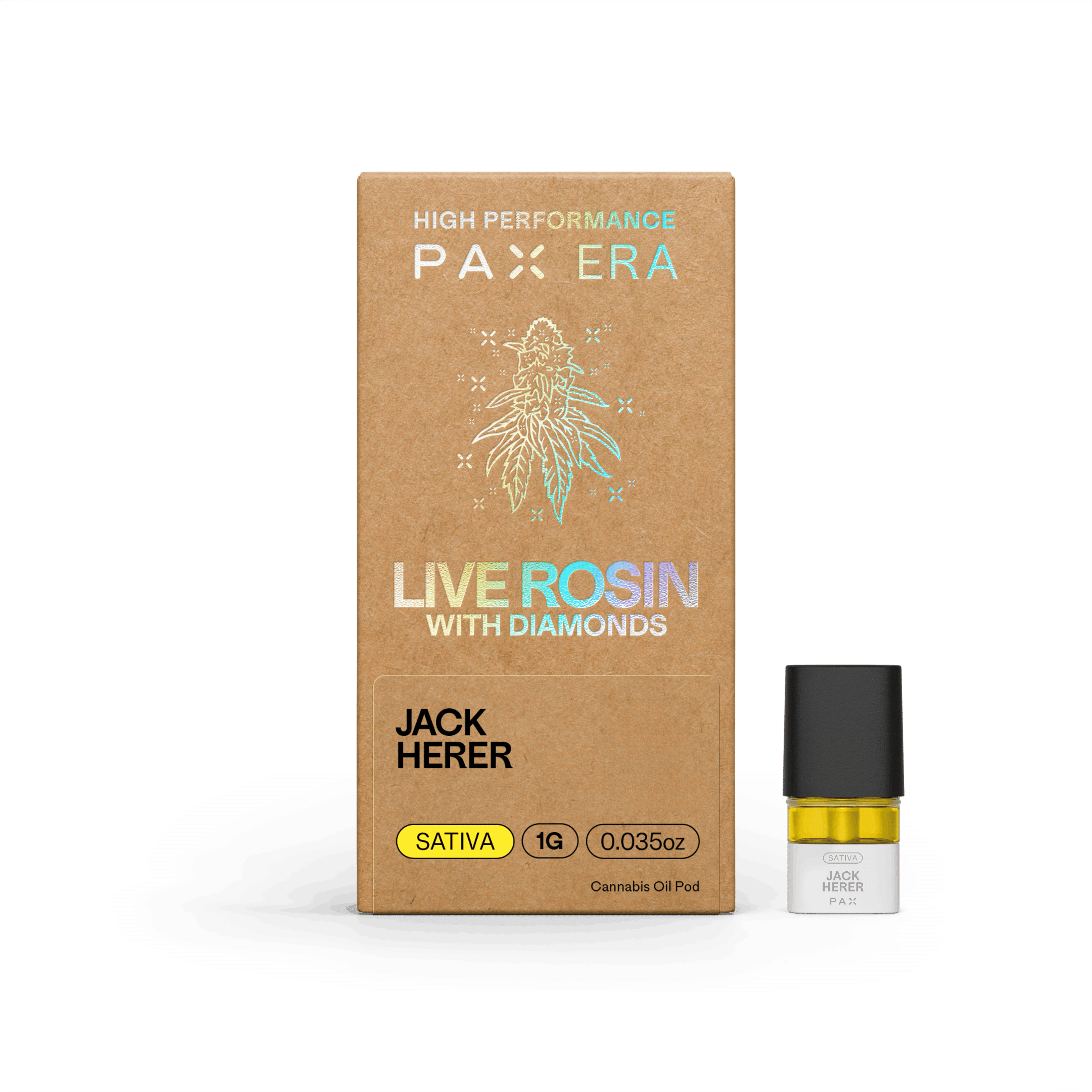 Jack Herer - Live Rosin with Diamonds - Pod - PAX - One Gram - $49.99 - Pods (STIIIZY + PlugPlay + PAX + Left Coast)