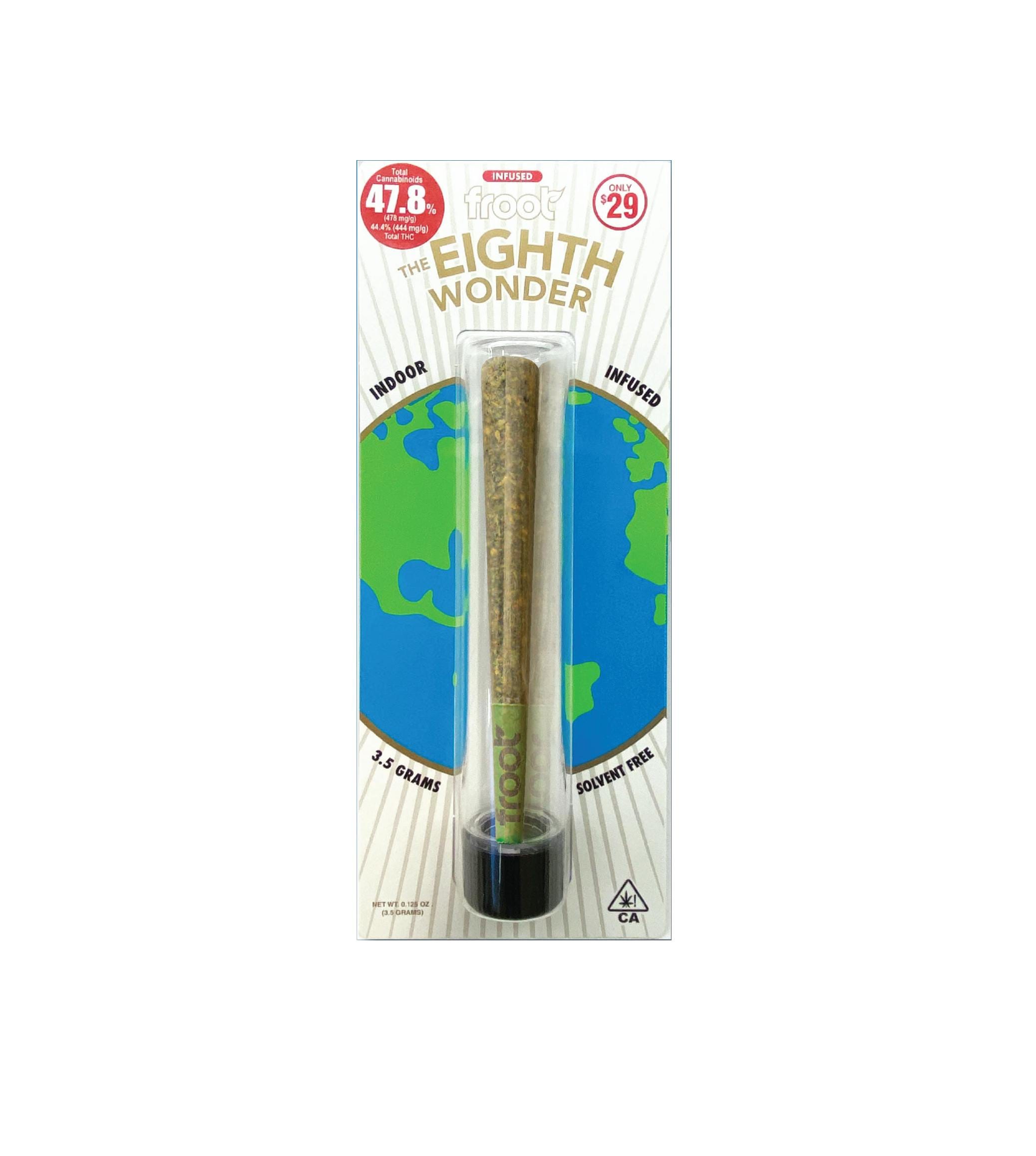 The Eighth Wonder - 3.5g Infused Preroll - Froot - 3.5g Pre roll - $29 - Infused Preroll