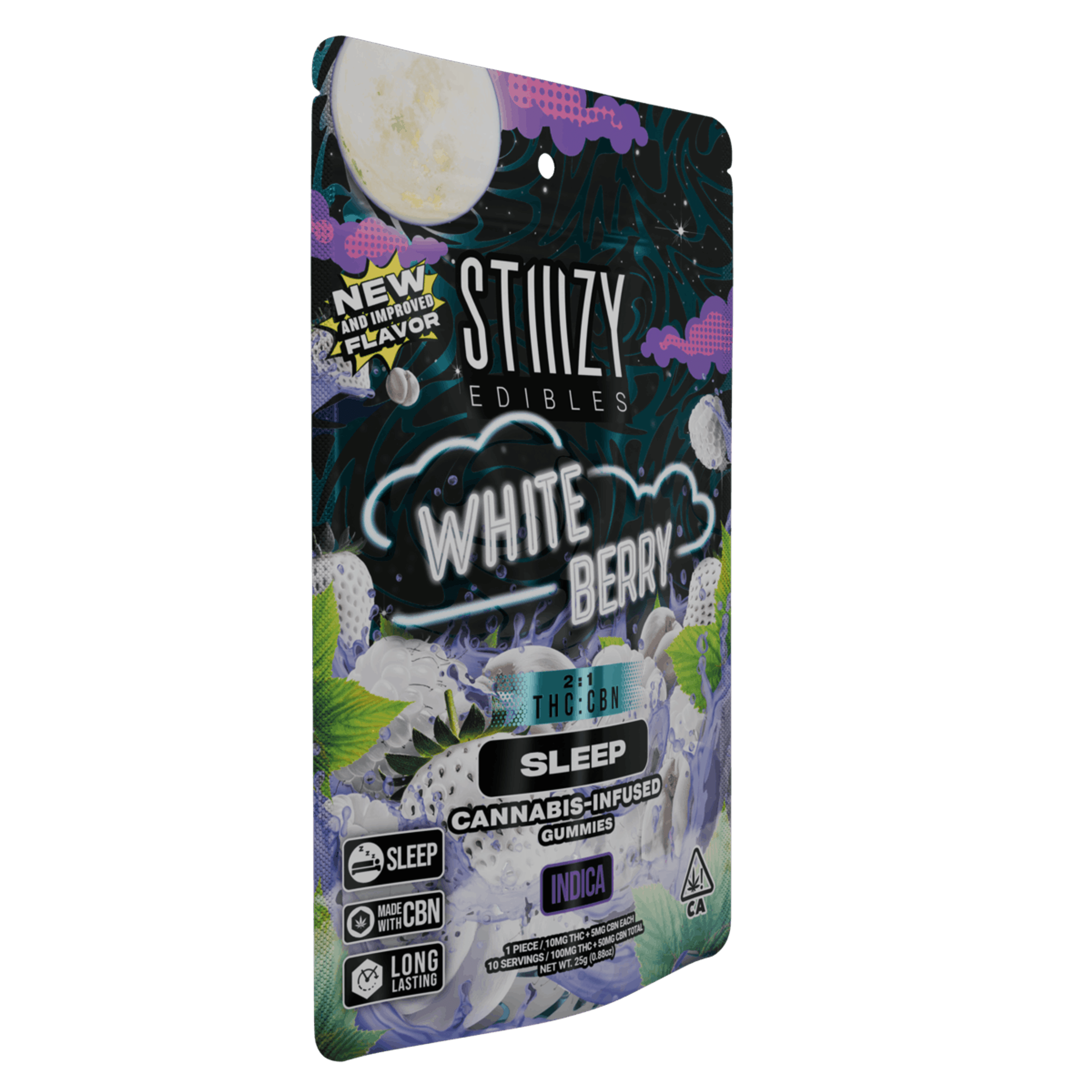 STIIIZY Gummies | 2:1 THC:CBN White Berry - Indica - STIIIZY - - $11 - Edibles
