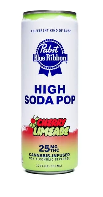 High Soda Cherry Limeade 25mg Single Can